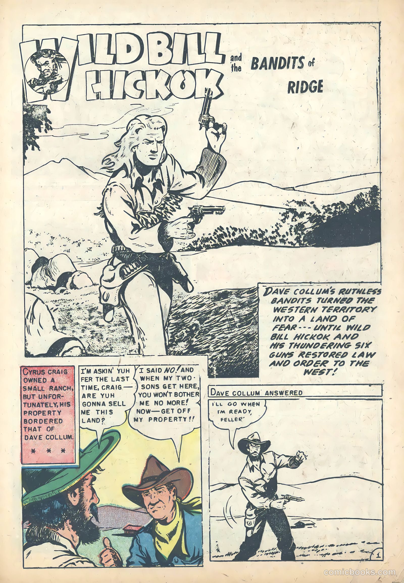 Wild Bill Hickok #25 (1955) — page 19 of 36