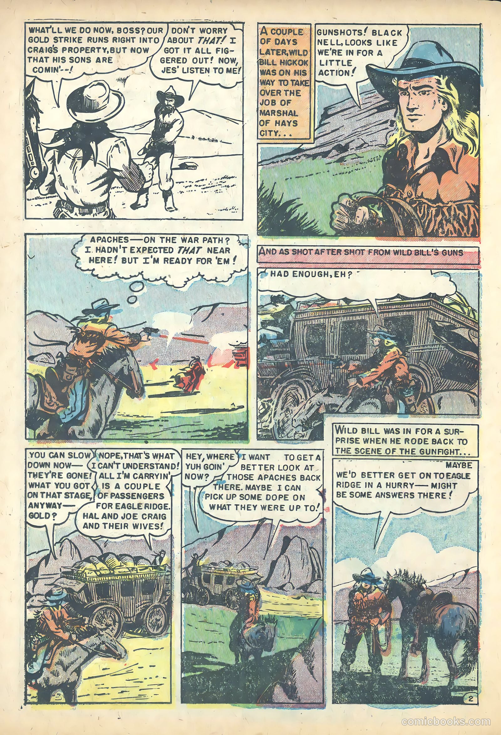 Wild Bill Hickok #25 (1955) — page 20 of 36
