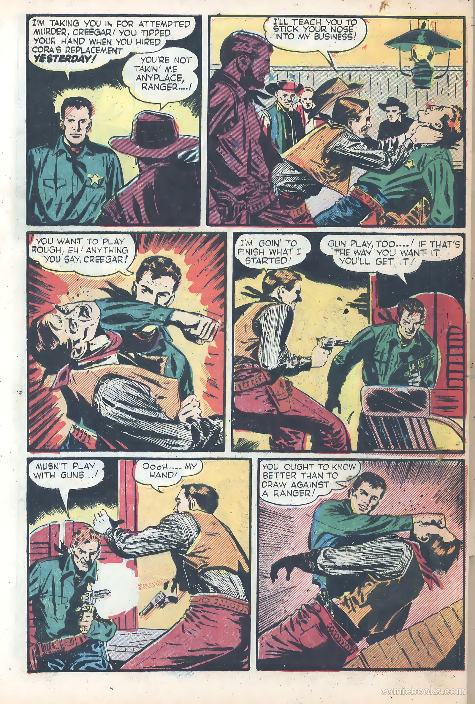 Wild Bill Hickok #26 (1956) — page 32 of 36