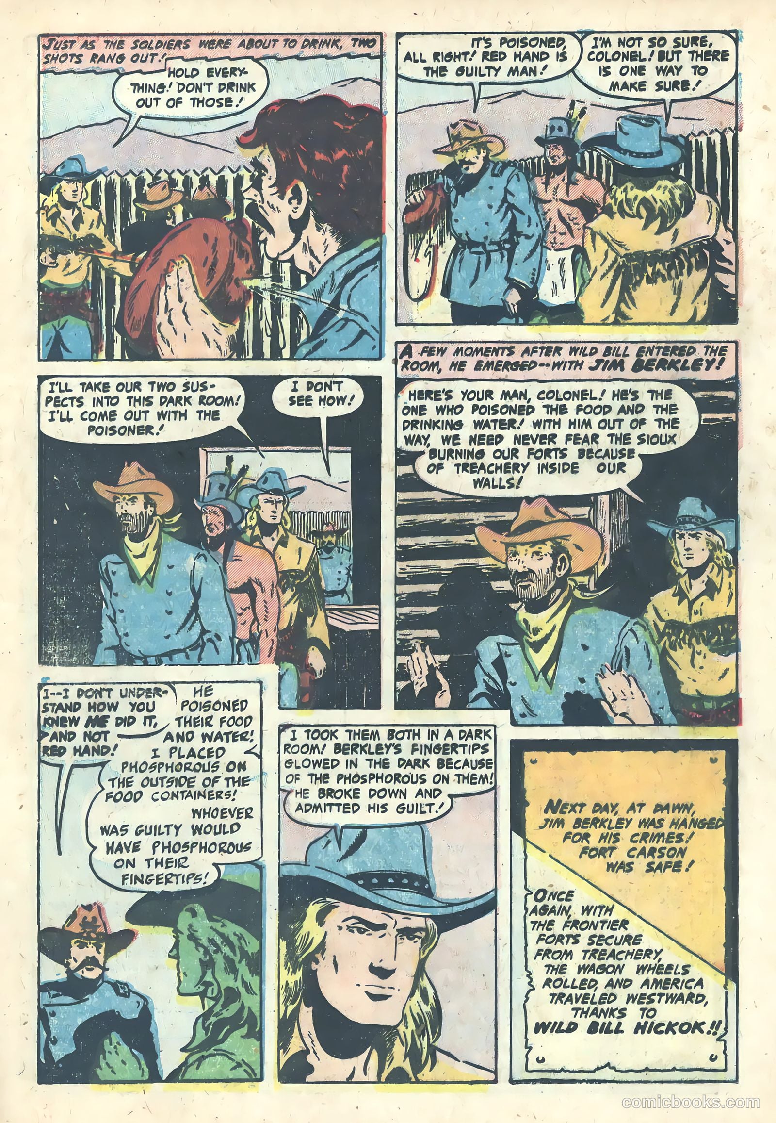 Wild Bill Hickok #27 (1956) — page 17 of 36