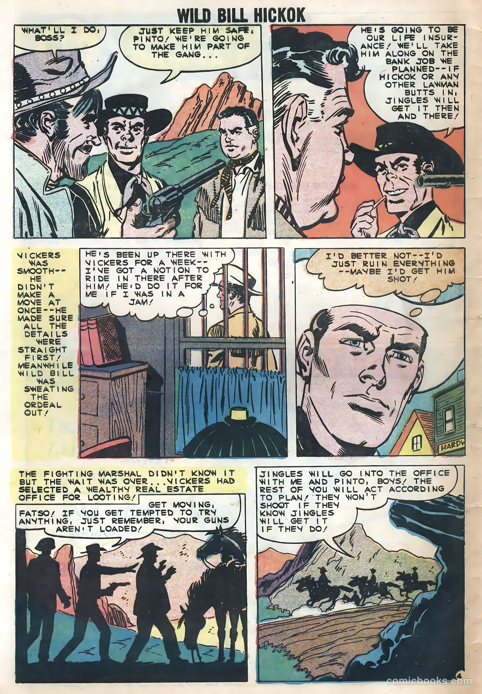 Wild Bill Hickok #4 (1959) — page 32 of 36