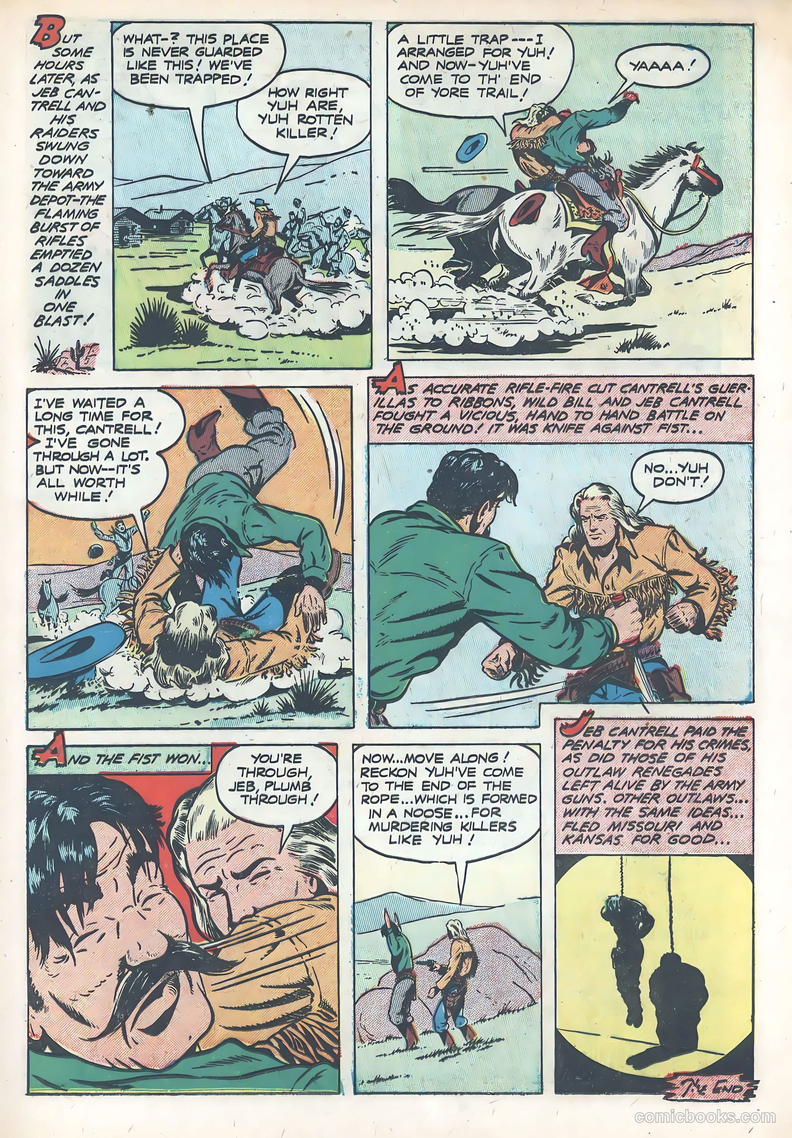 Wild Bill Hickok #4 (1950) — page 17 of 37