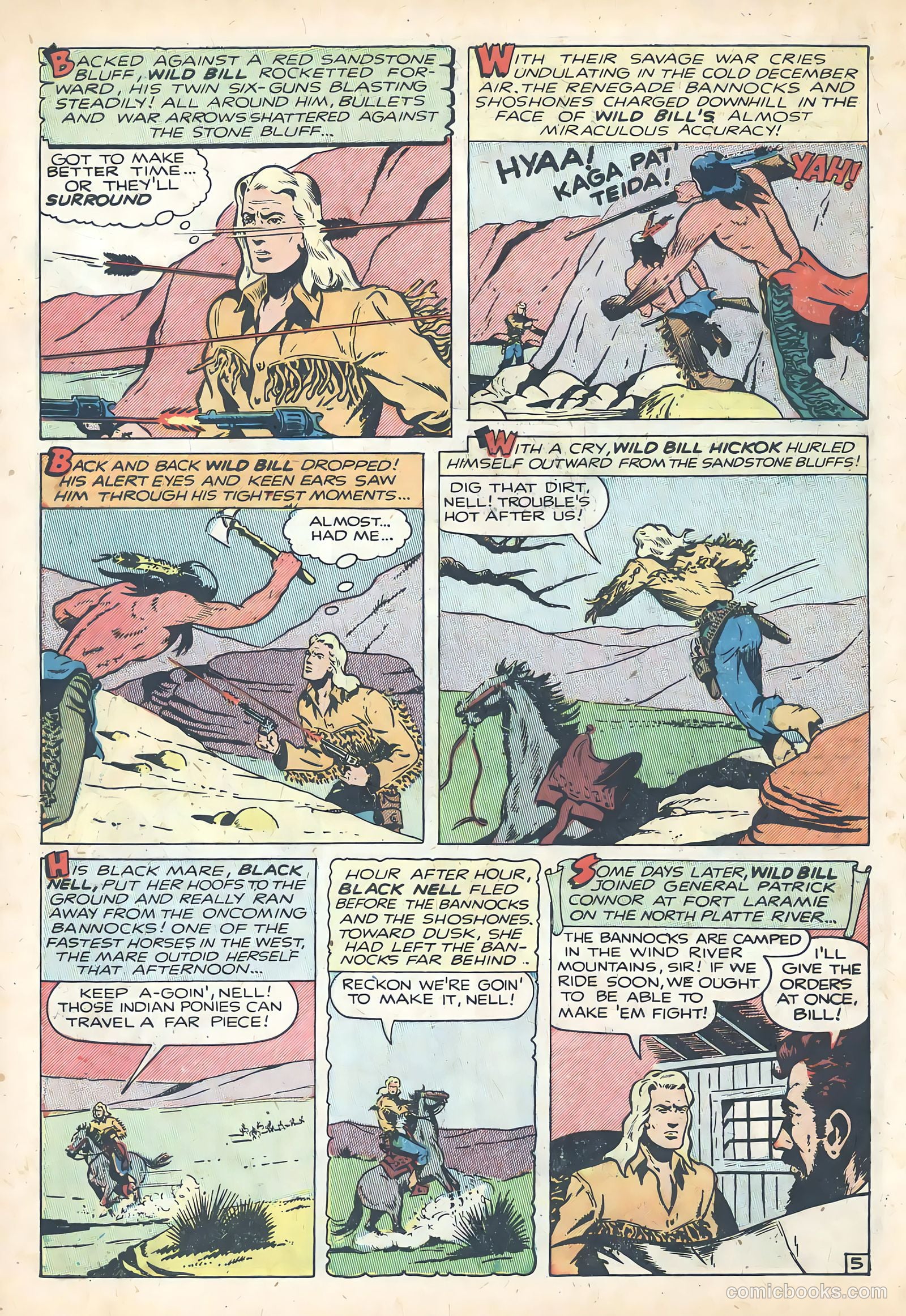 Wild Bill Hickok #5 (1950) — page 30 of 36
