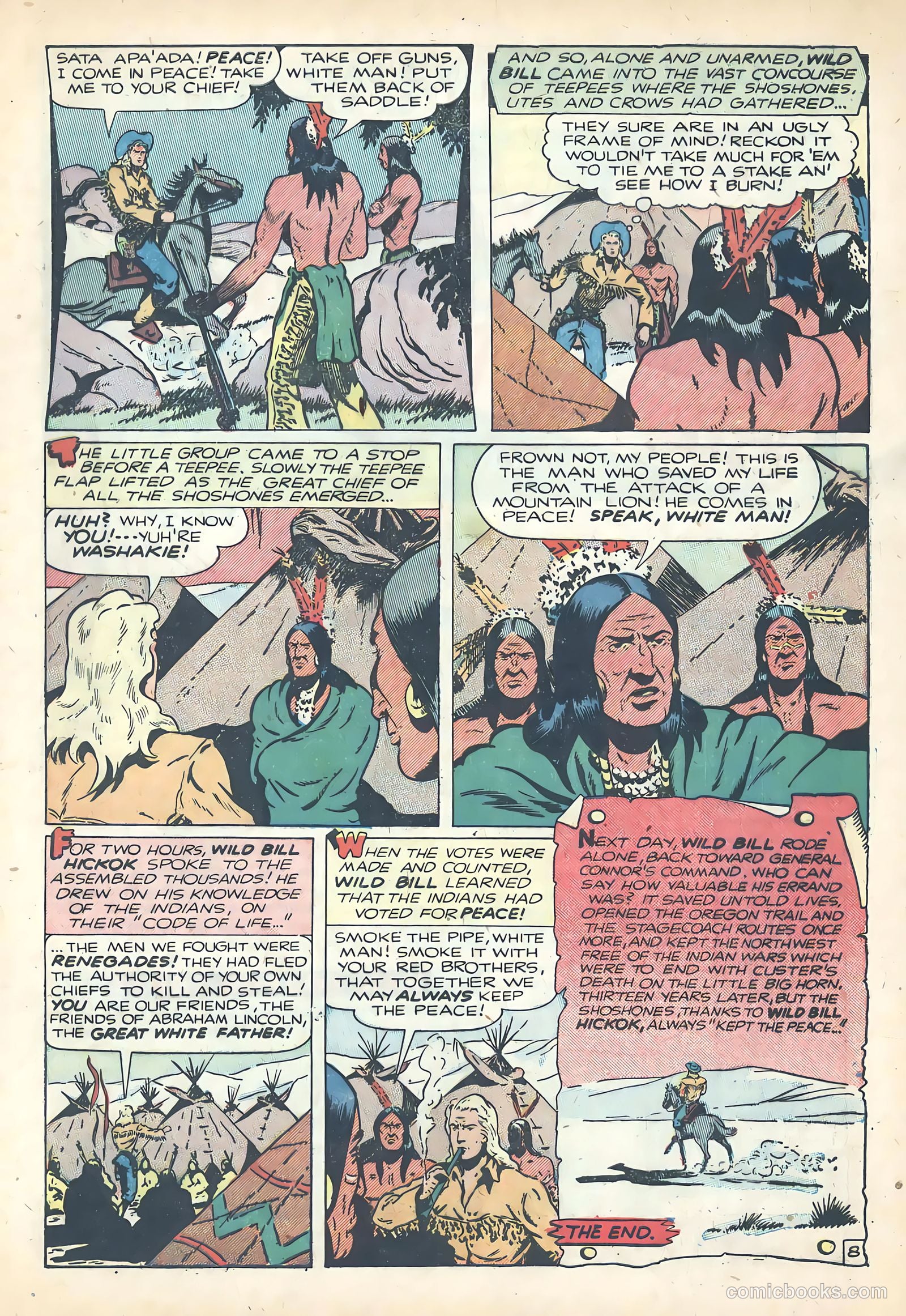 Wild Bill Hickok #5 (1950) — page 33 of 36