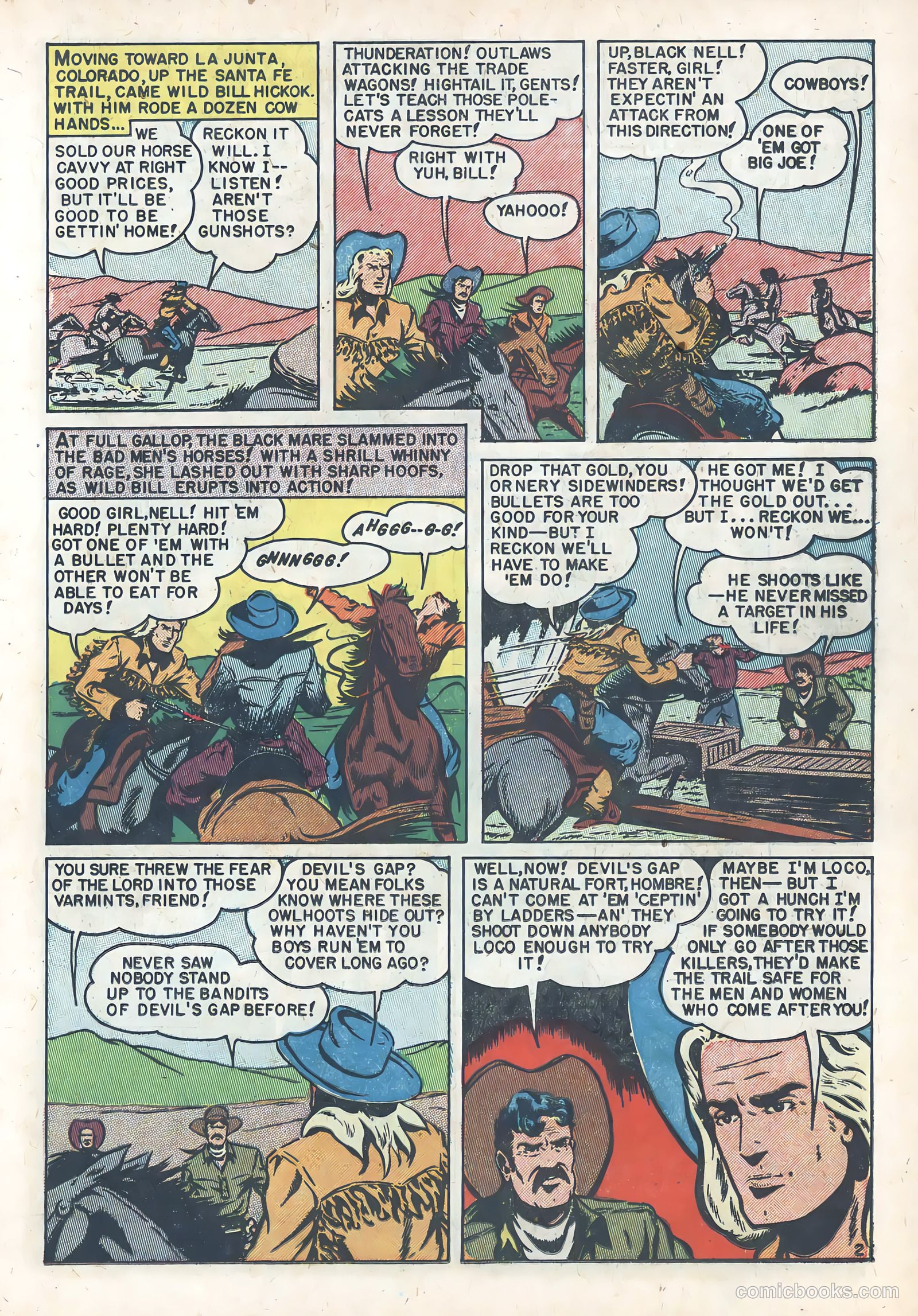 Wild Bill Hickok #6 (1951) — page 19 of 36