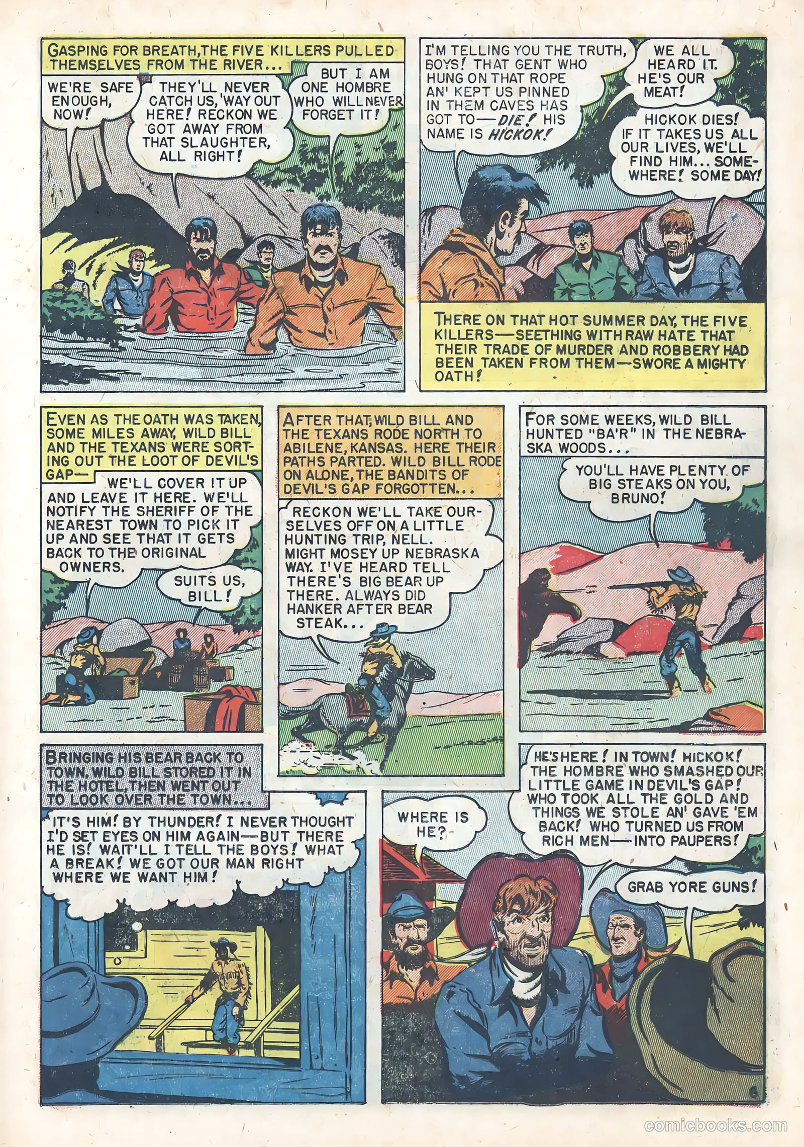 Wild Bill Hickok #6 (1951) — page 23 of 36