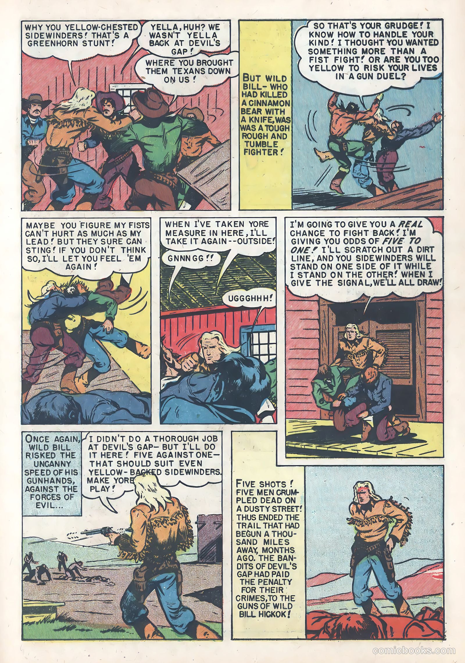 Wild Bill Hickok #6 (1951) — page 25 of 36