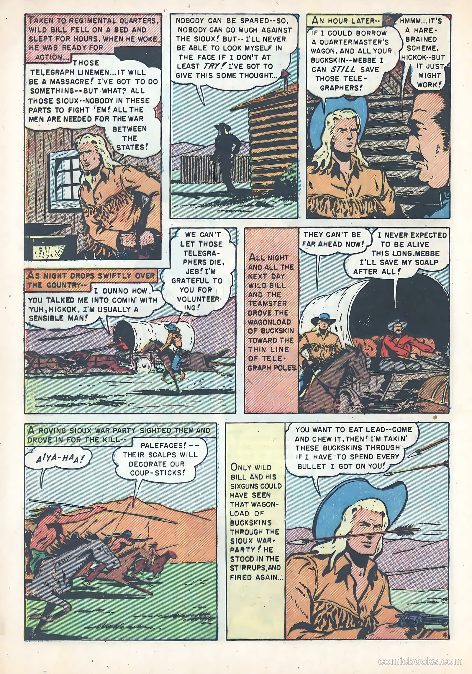Wild Bill Hickok #7 (1951) — page 20 of 37