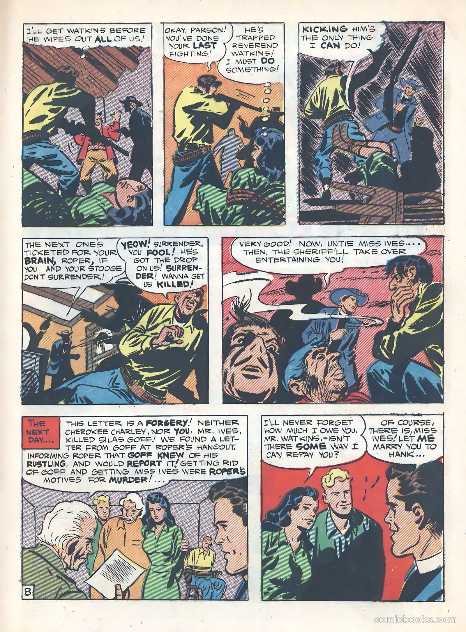 Wild Bill Hickok #7 (1951) — page 33 of 37