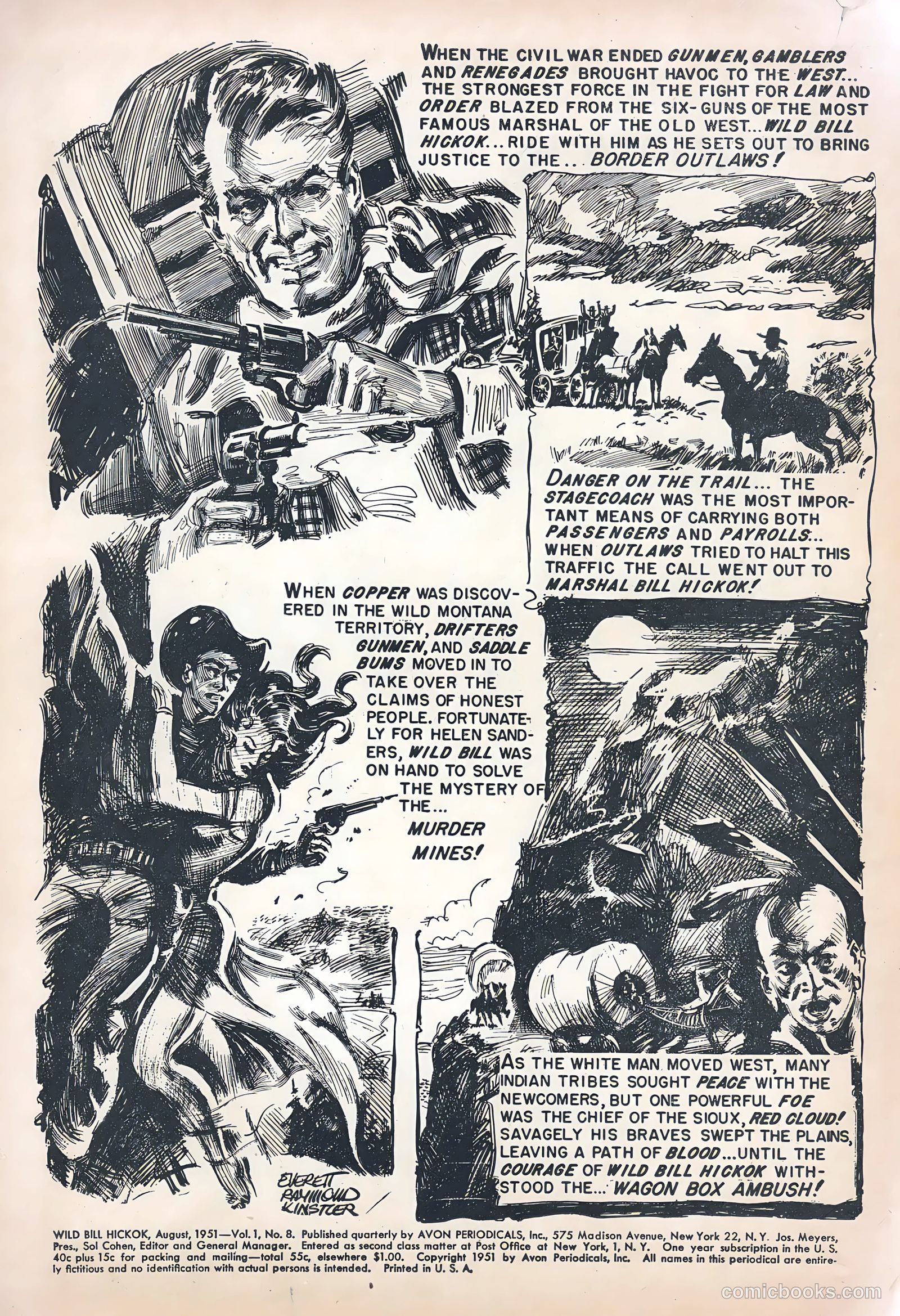 Wild Bill Hickok #8 (1951) — page 2 of 36