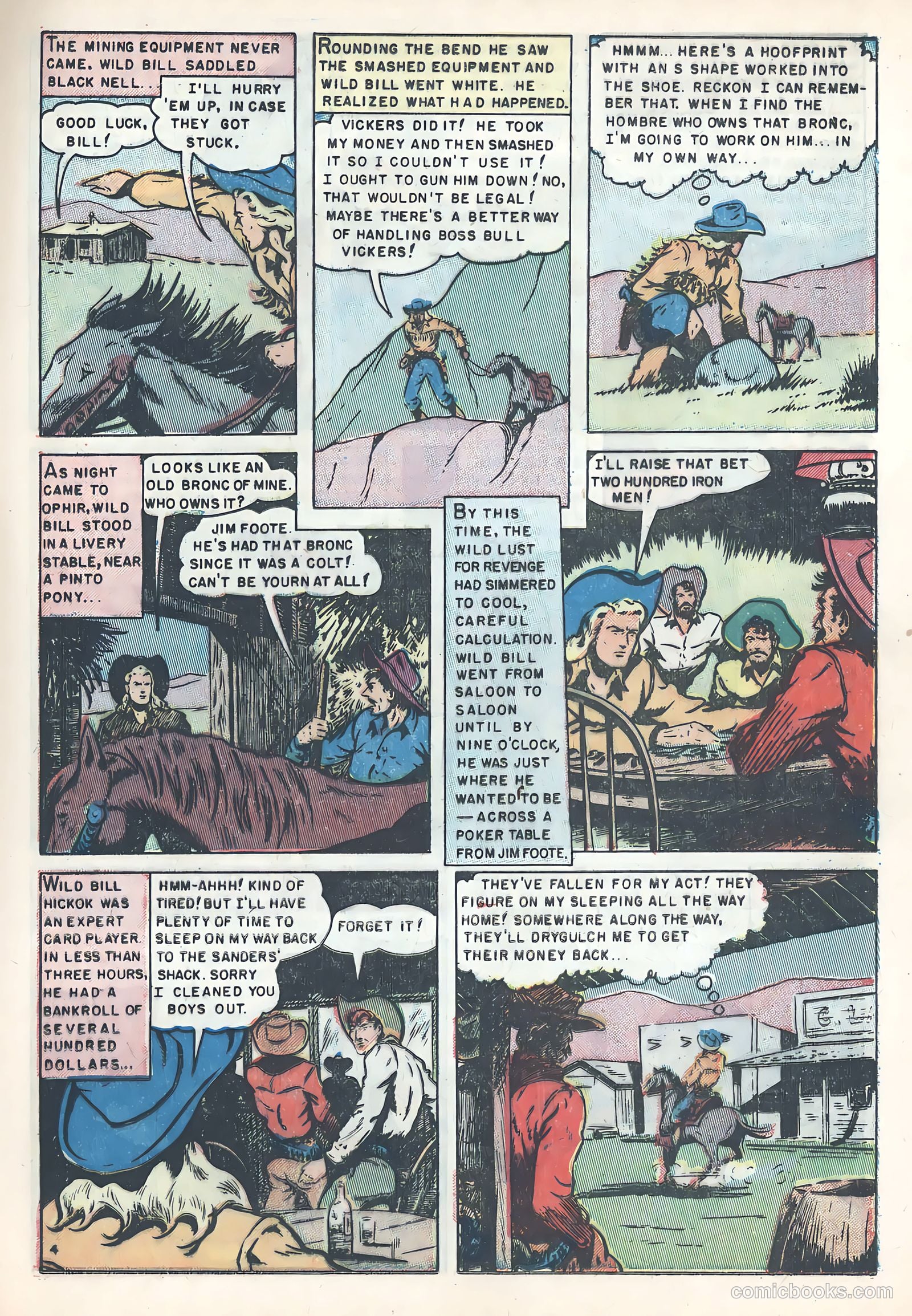 Wild Bill Hickok #8 (1951) — page 13 of 36