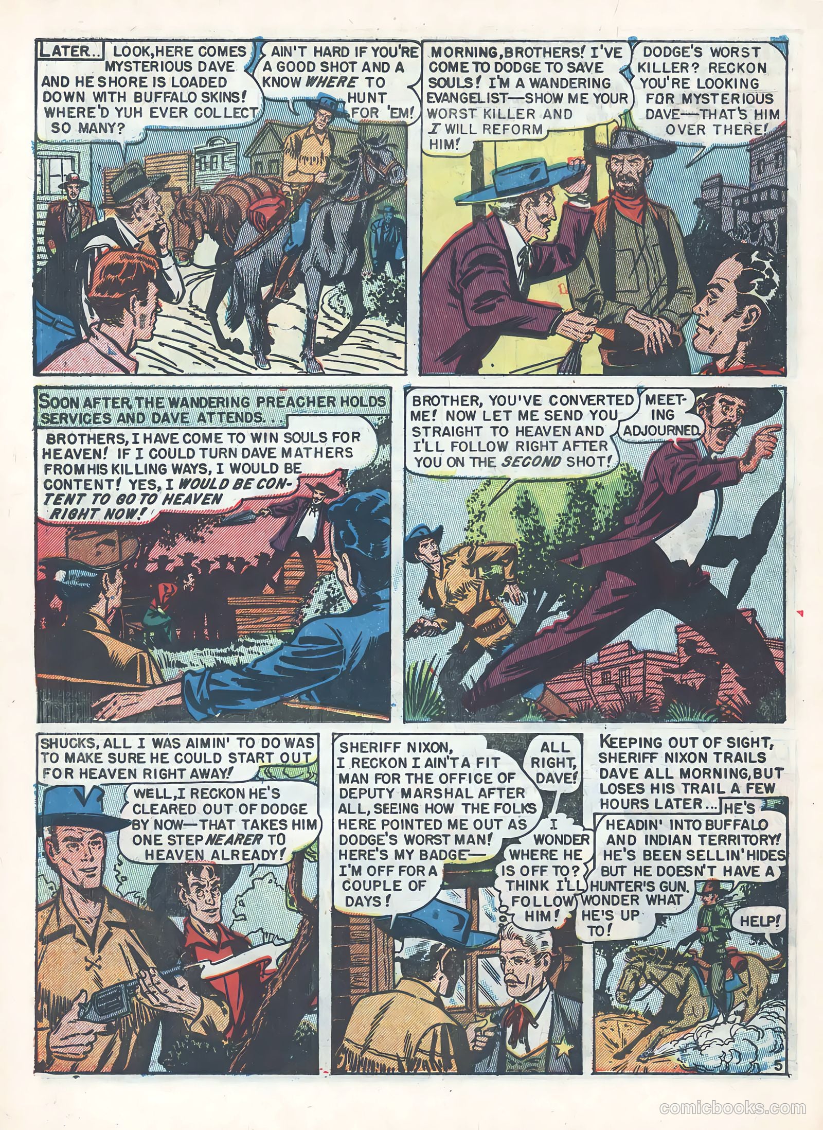 Wild Bill Hickok #8 (1951) — page 30 of 36