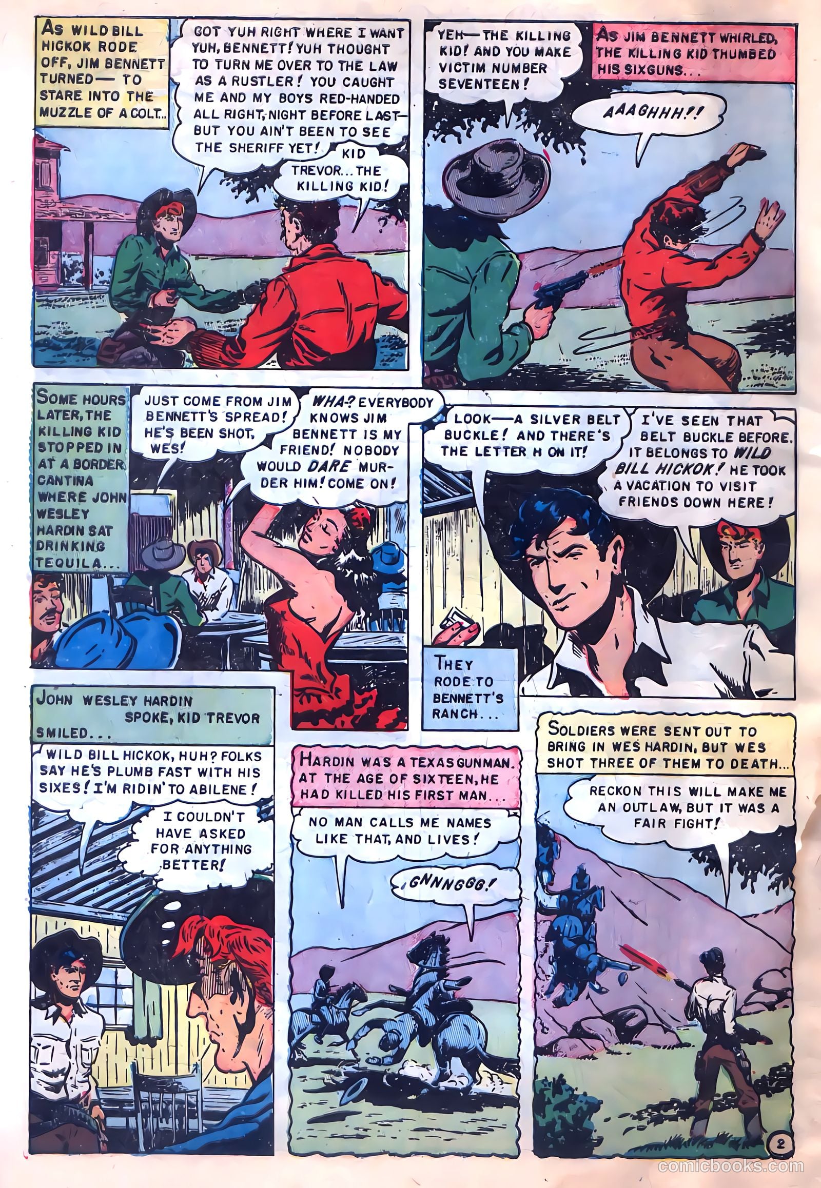 Wild Bill Hickok #9 (1951) — page 4 of 36