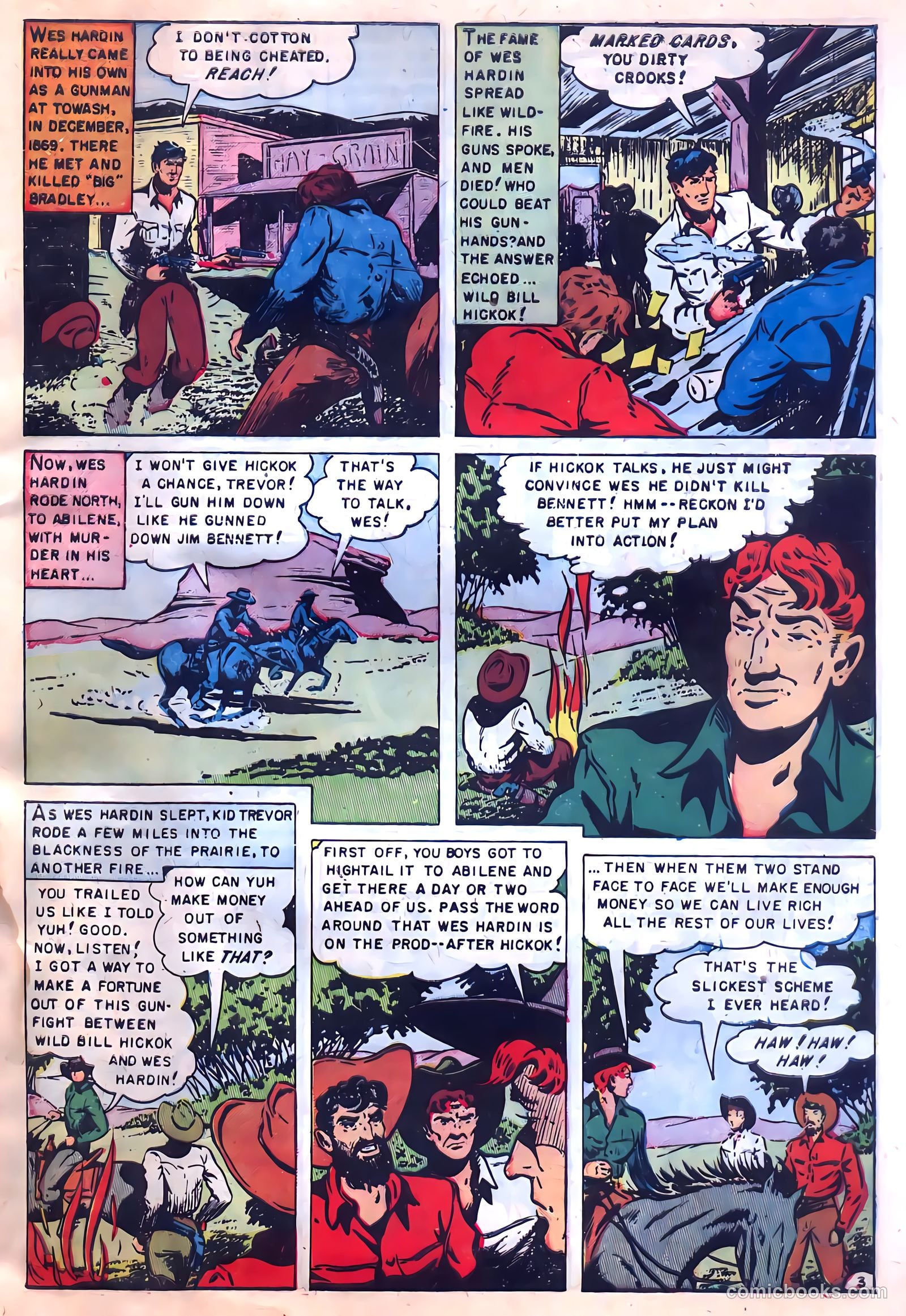 Wild Bill Hickok #9 (1951) — page 5 of 36