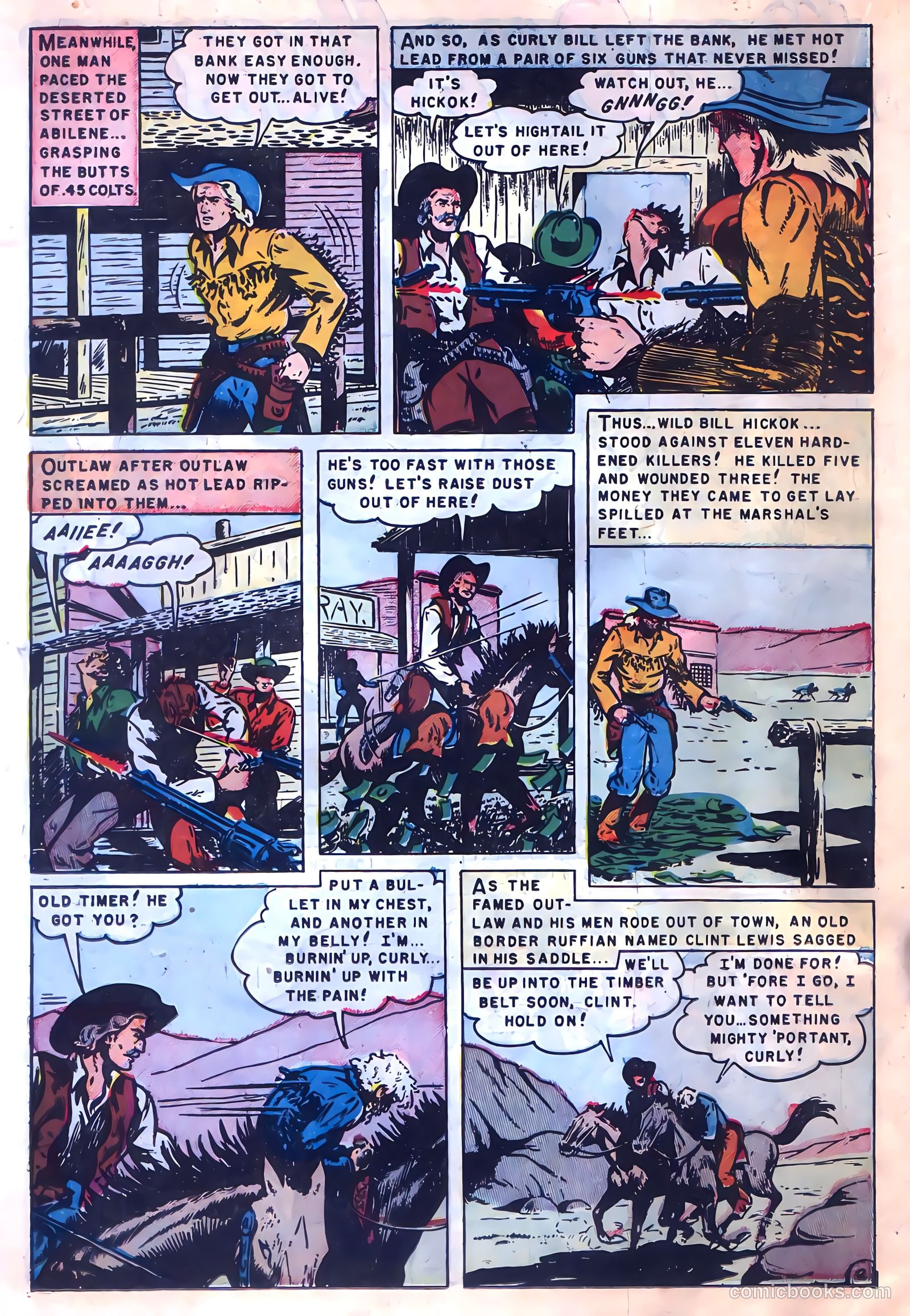 Wild Bill Hickok #9 (1951) — page 18 of 36