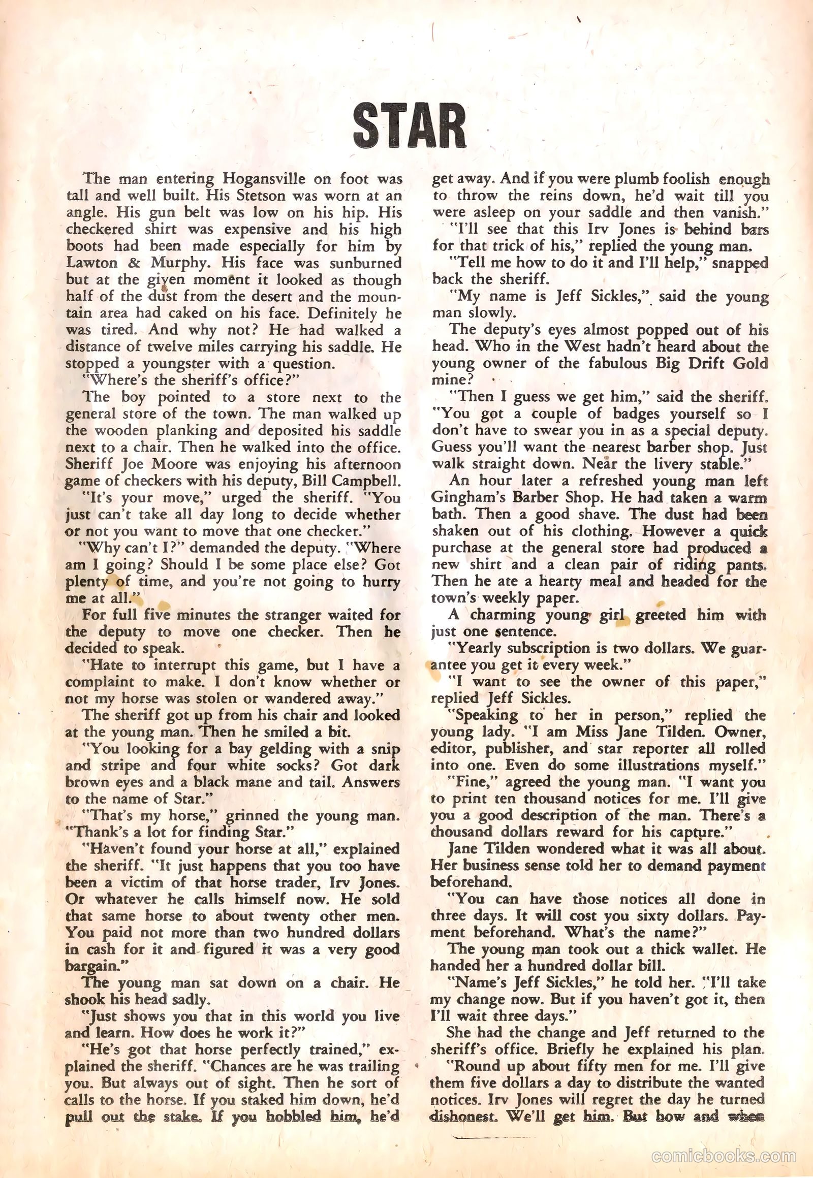 Wild Bill Hickok and Jingles #68 (1958) — page 25 of 36