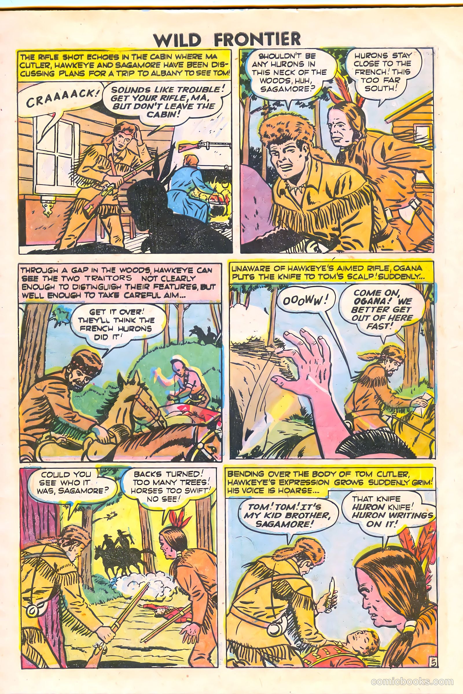 Wild Frontier #1 (1955) — page 7 of 36