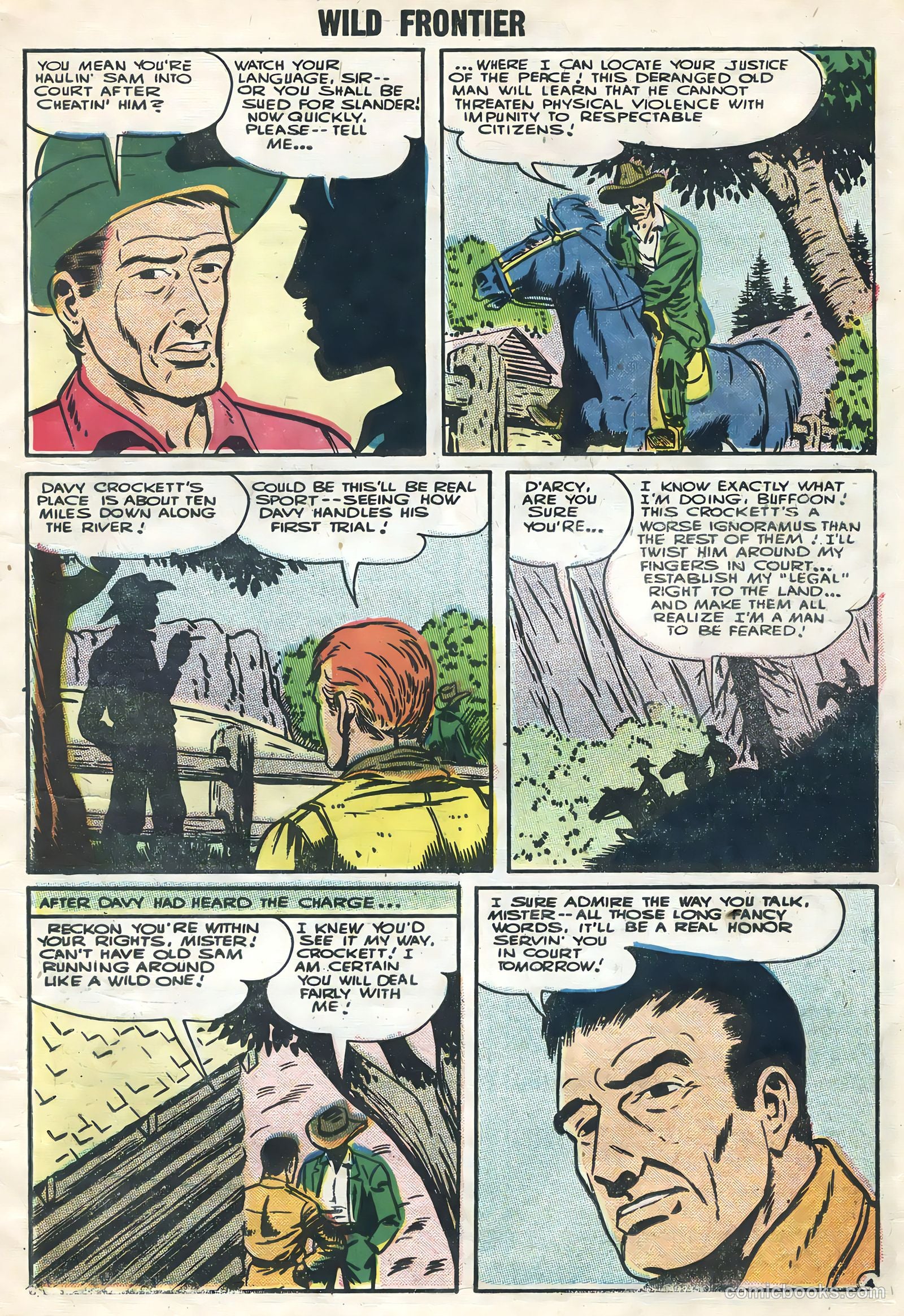 Wild Frontier #4 (1956) — page 7 of 36