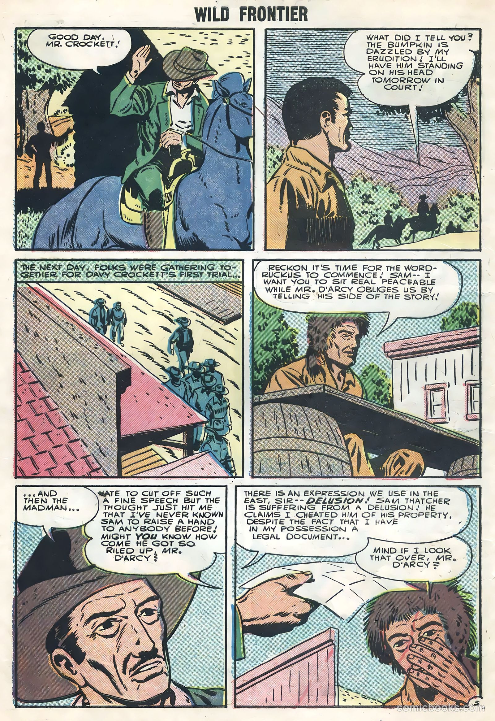 Wild Frontier #4 (1956) — page 8 of 36
