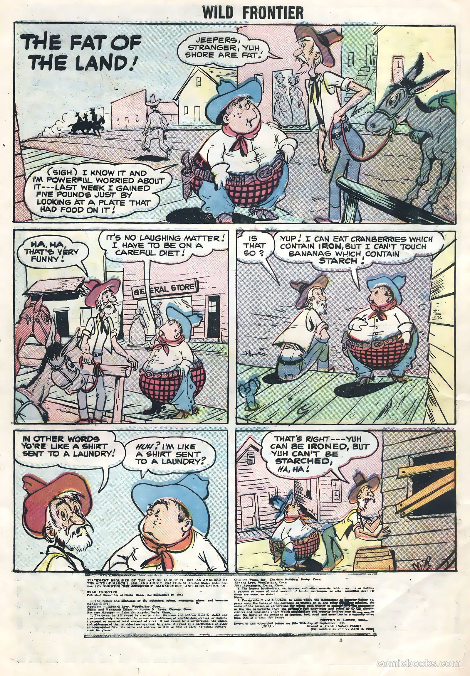 Wild Frontier #4 (1956) — page 32 of 36