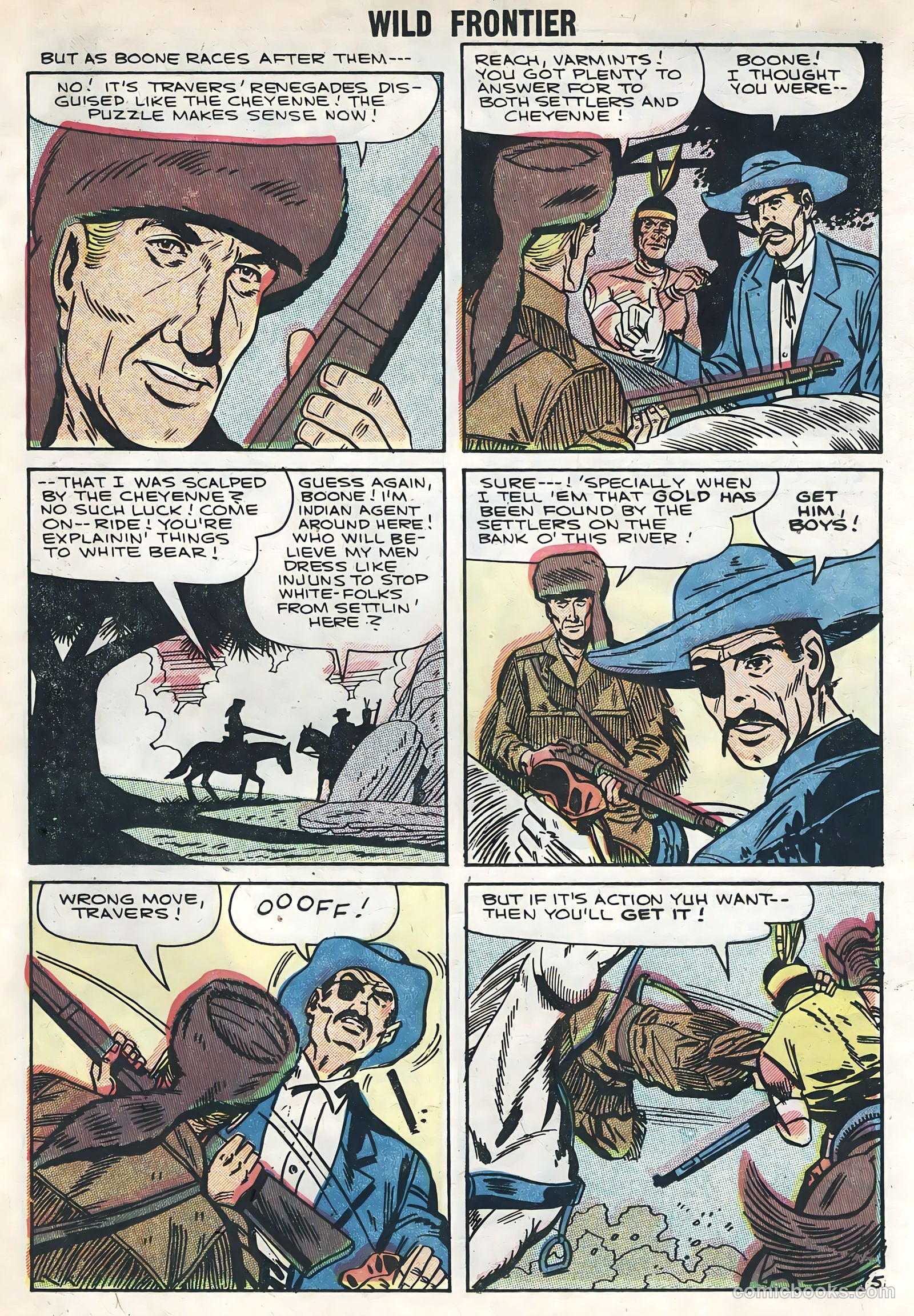 Wild Frontier #5 (1956) — page 23 of 36