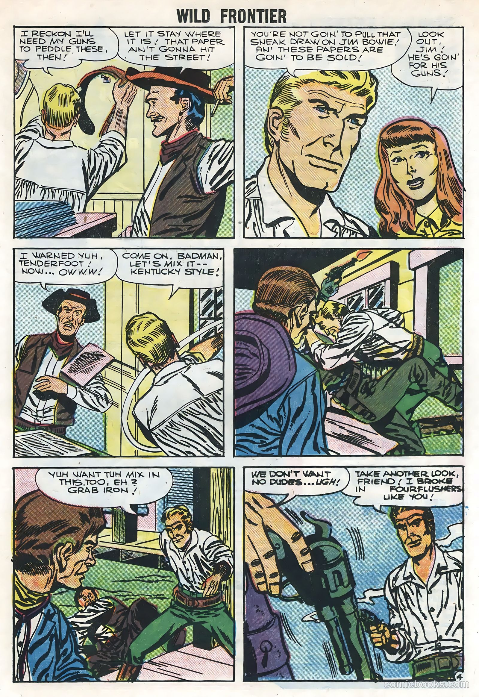 Wild Frontier #6 (1957) — page 21 of 36
