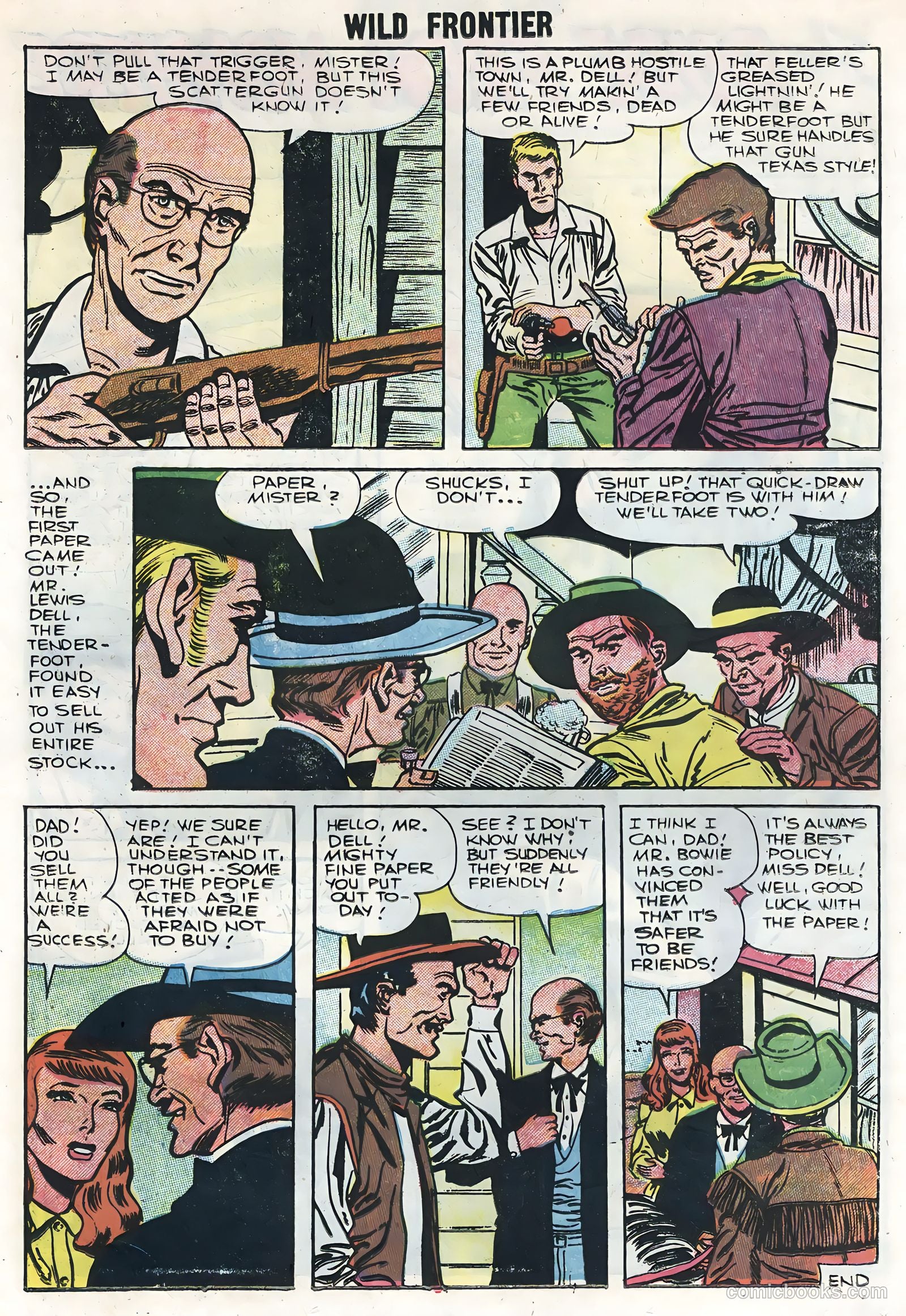 Wild Frontier #6 (1957) — page 23 of 36