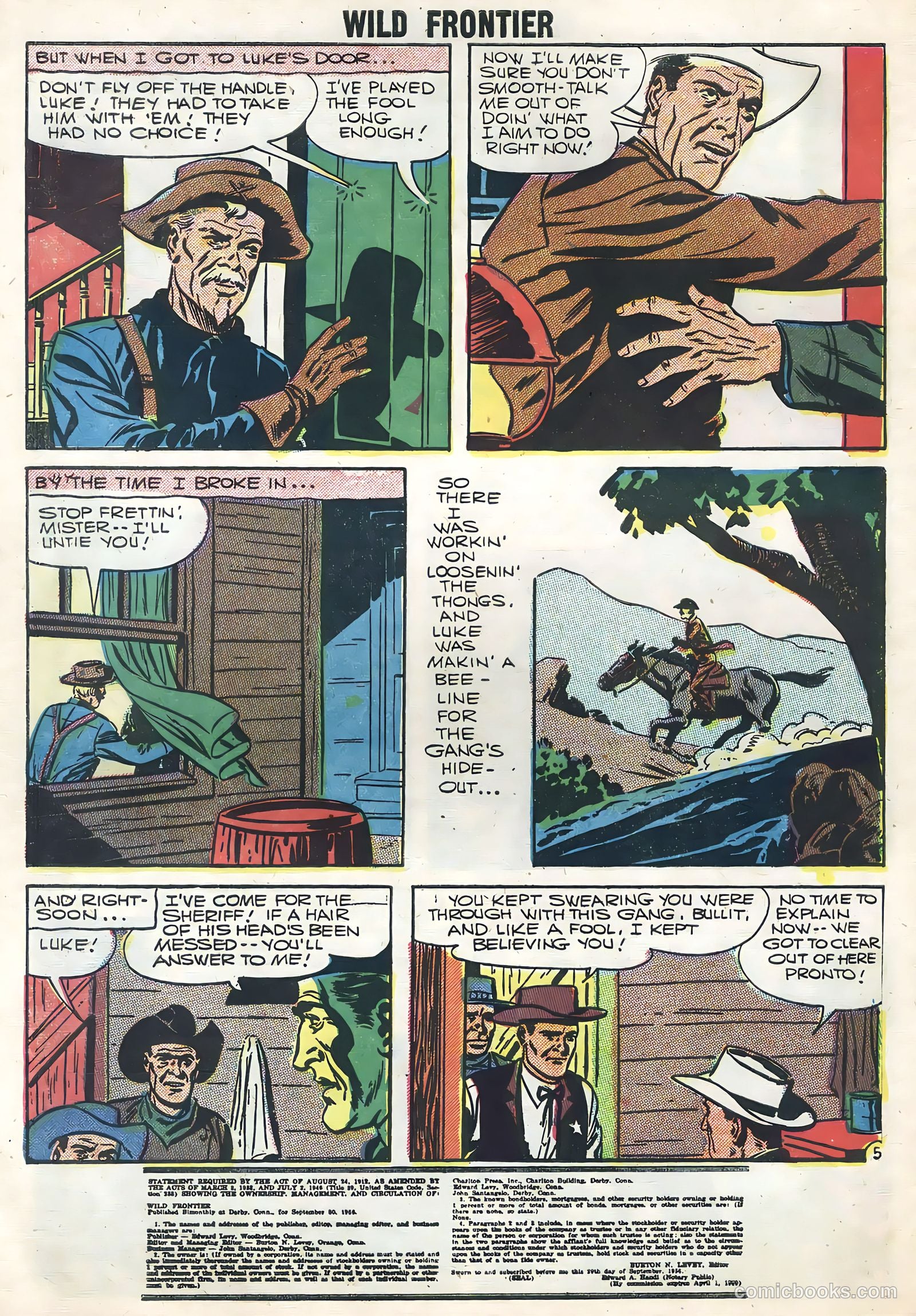 Wild Frontier #7 (1957) — page 30 of 36
