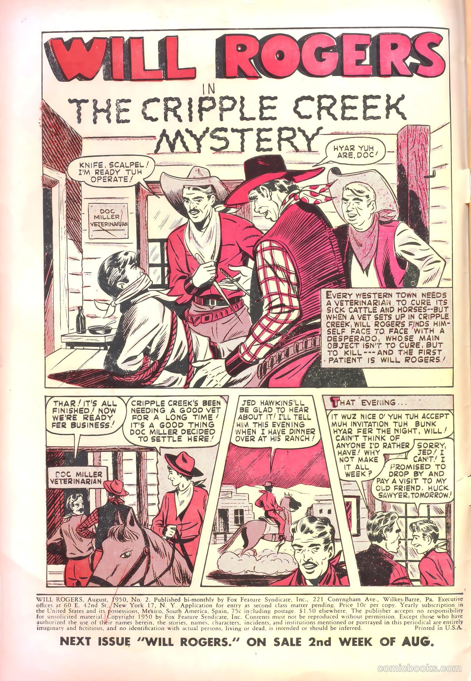 Will Rogers #2 (1950) — page 2 of 37