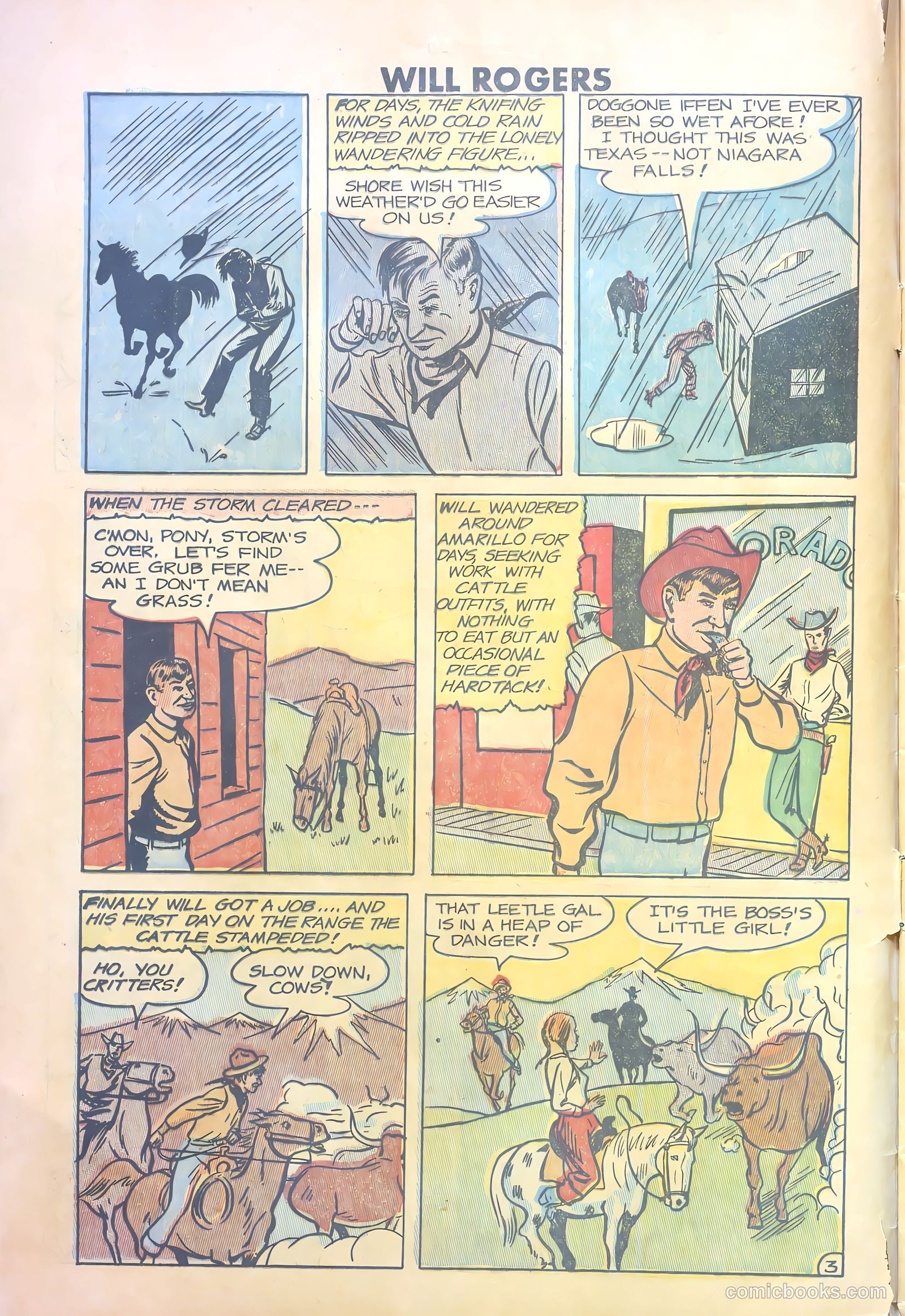 Will Rogers #5 (1950) — page 4 of 36