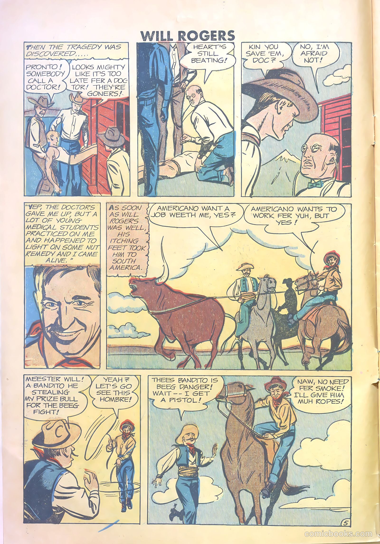 Will Rogers #5 (1950) — page 6 of 36