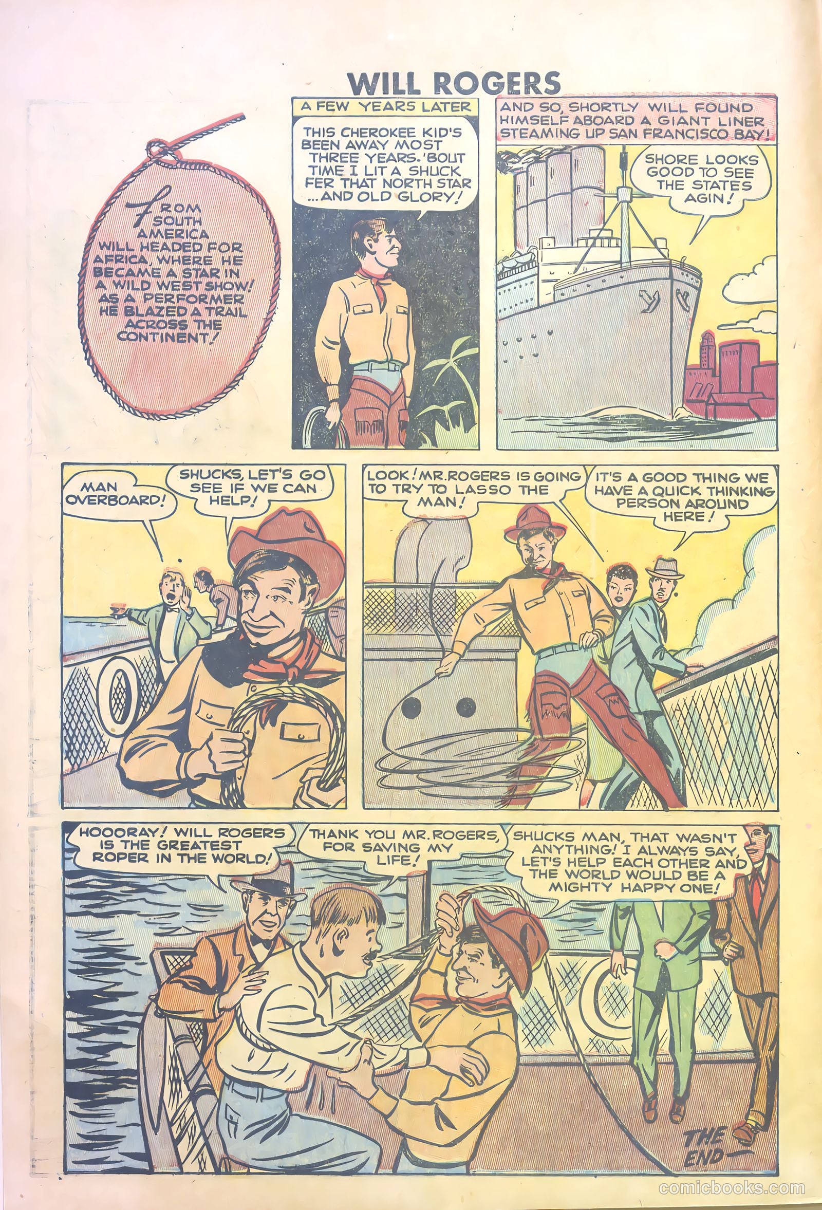 Will Rogers #5 (1950) — page 8 of 36