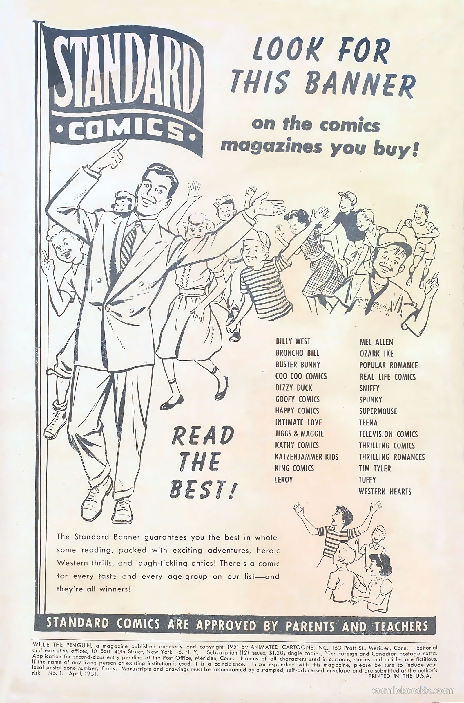 Willie the Penguin #1 (1951) — page 2 of 36