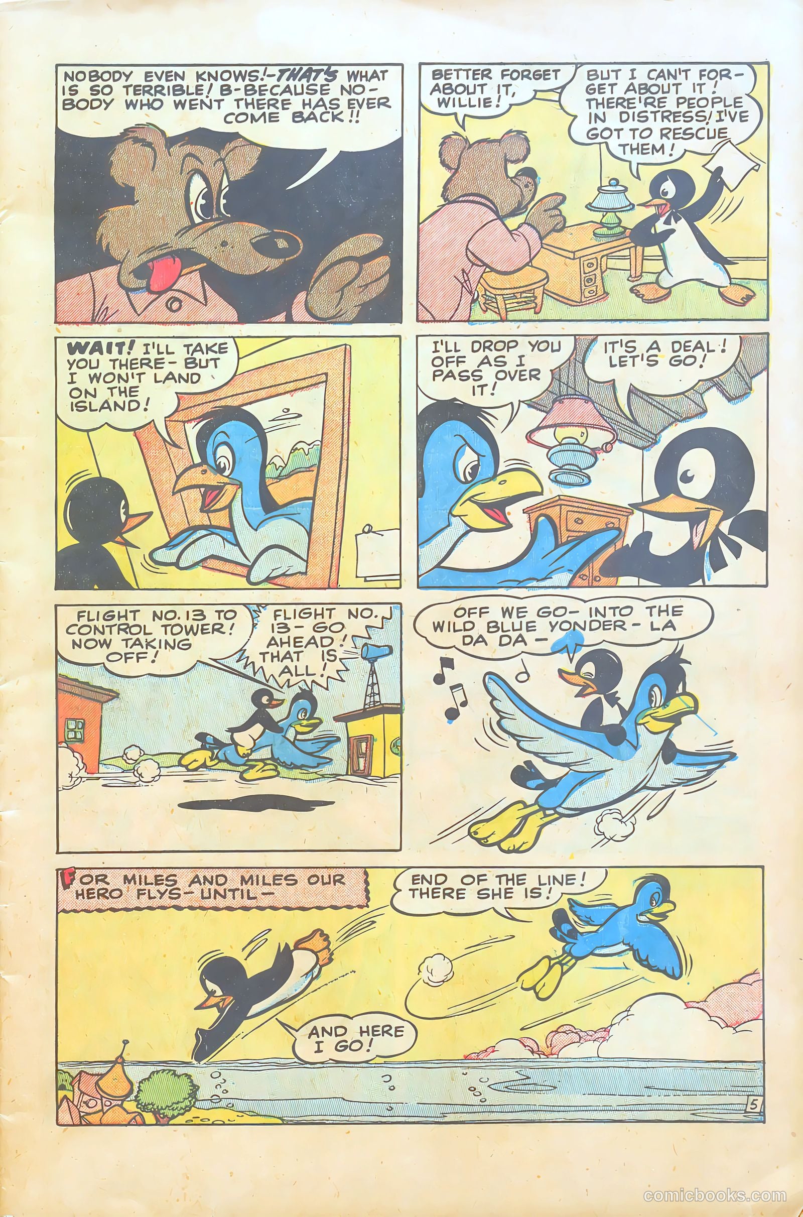 Willie the Penguin #1 (1951) — page 7 of 36