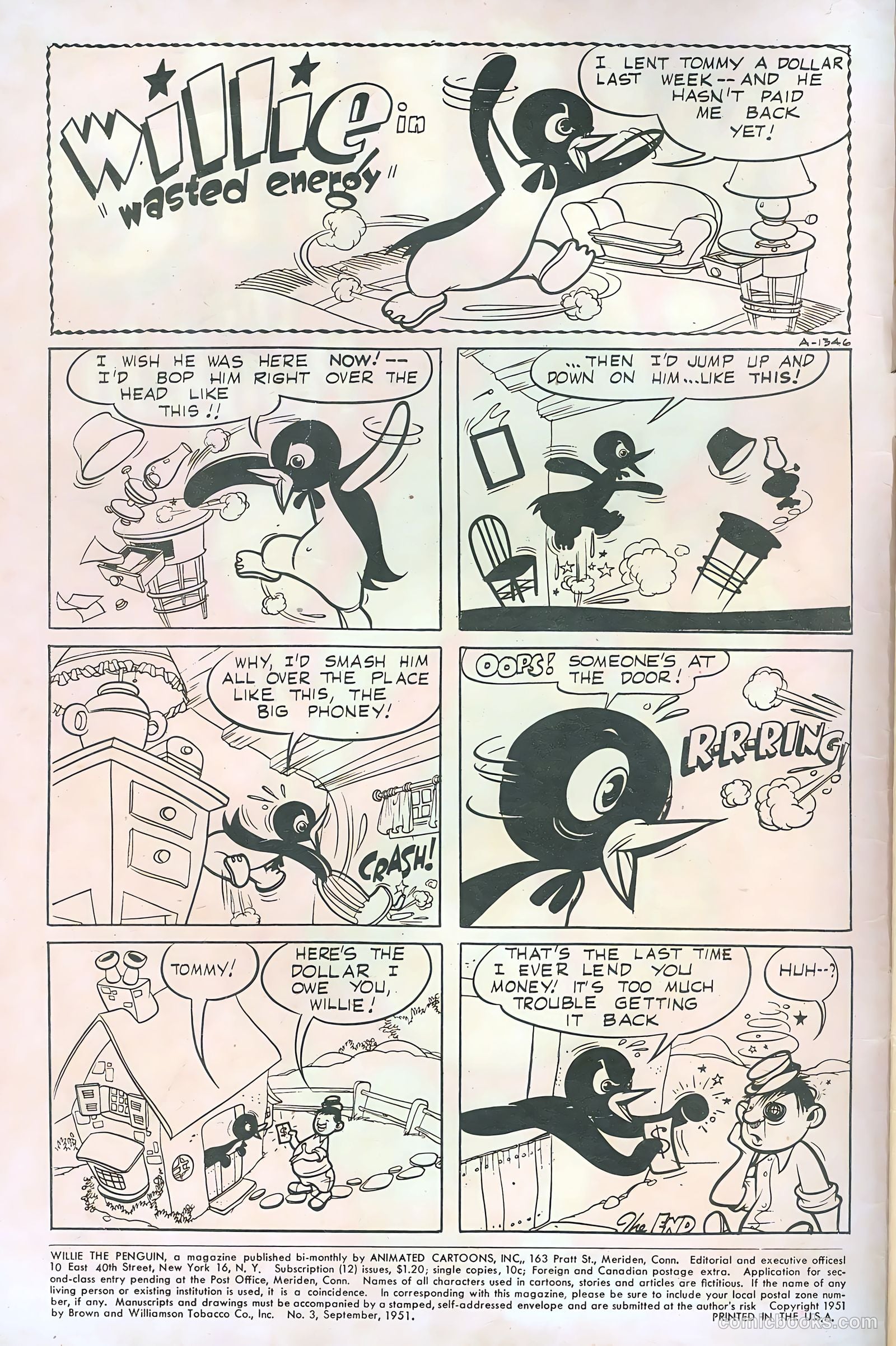 Willie the Penguin #3 (1951) — page 2 of 36