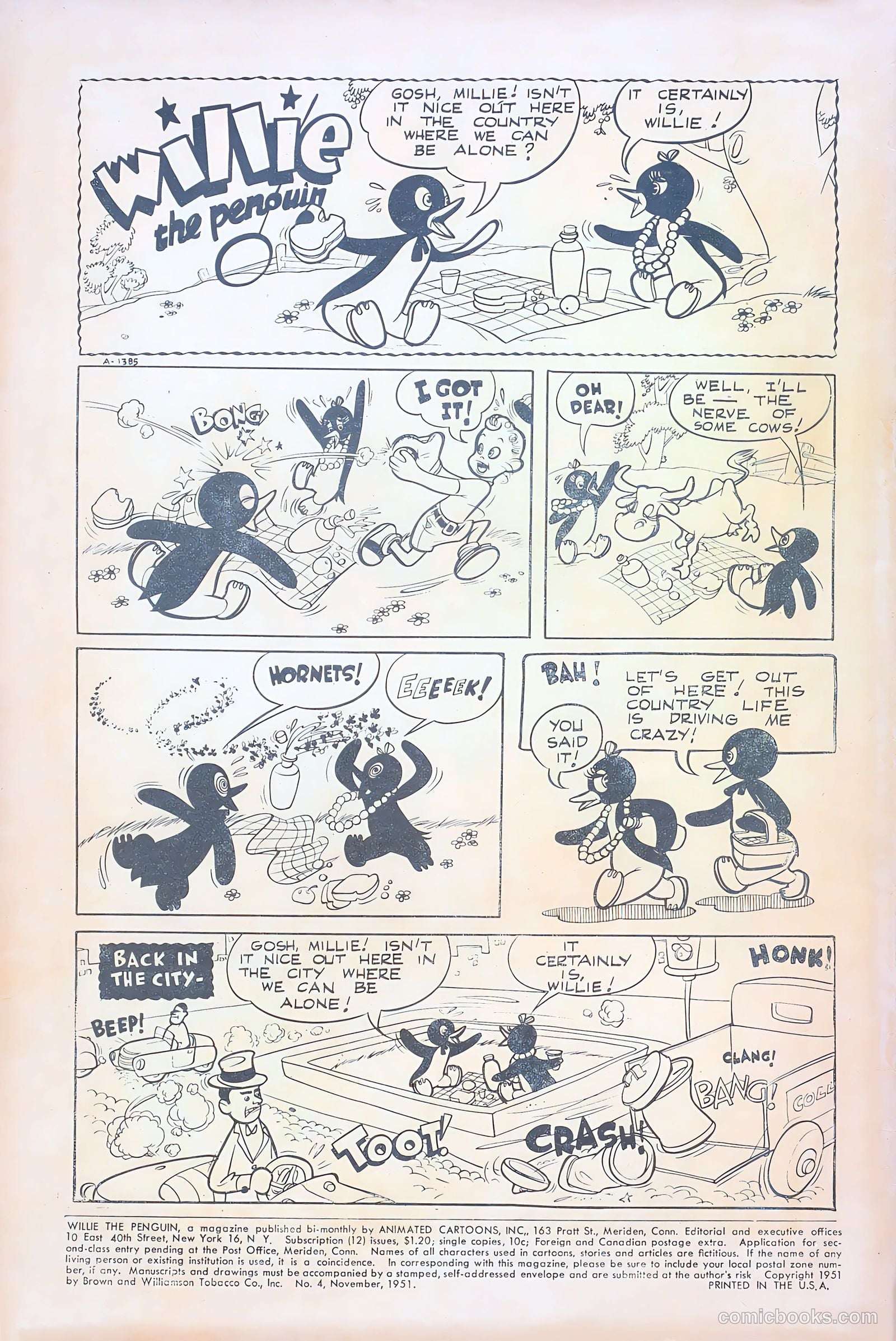 Willie the Penguin #4 (1951) — page 2 of 36