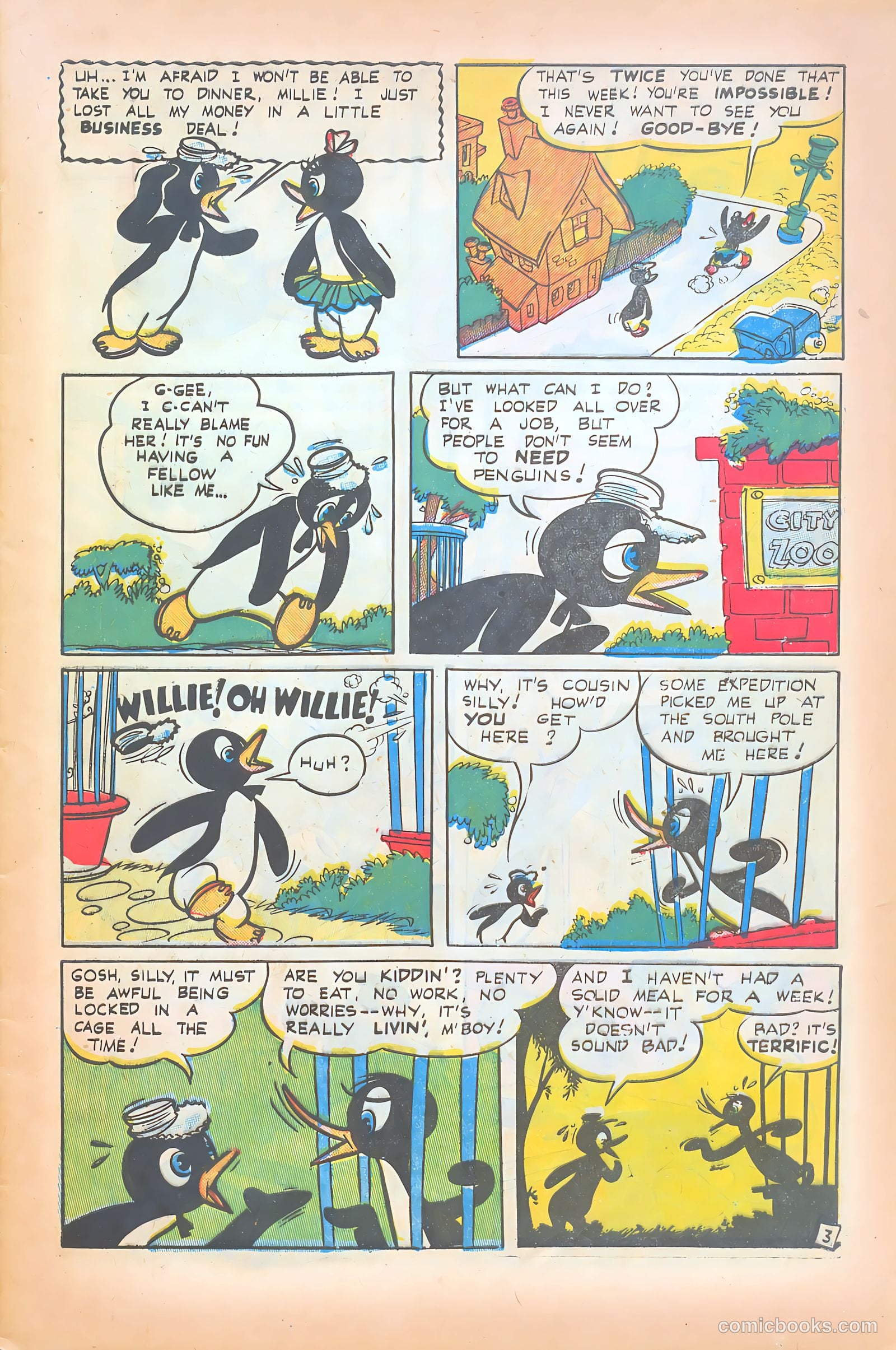 Willie the Penguin #5 (1952) — page 5 of 36