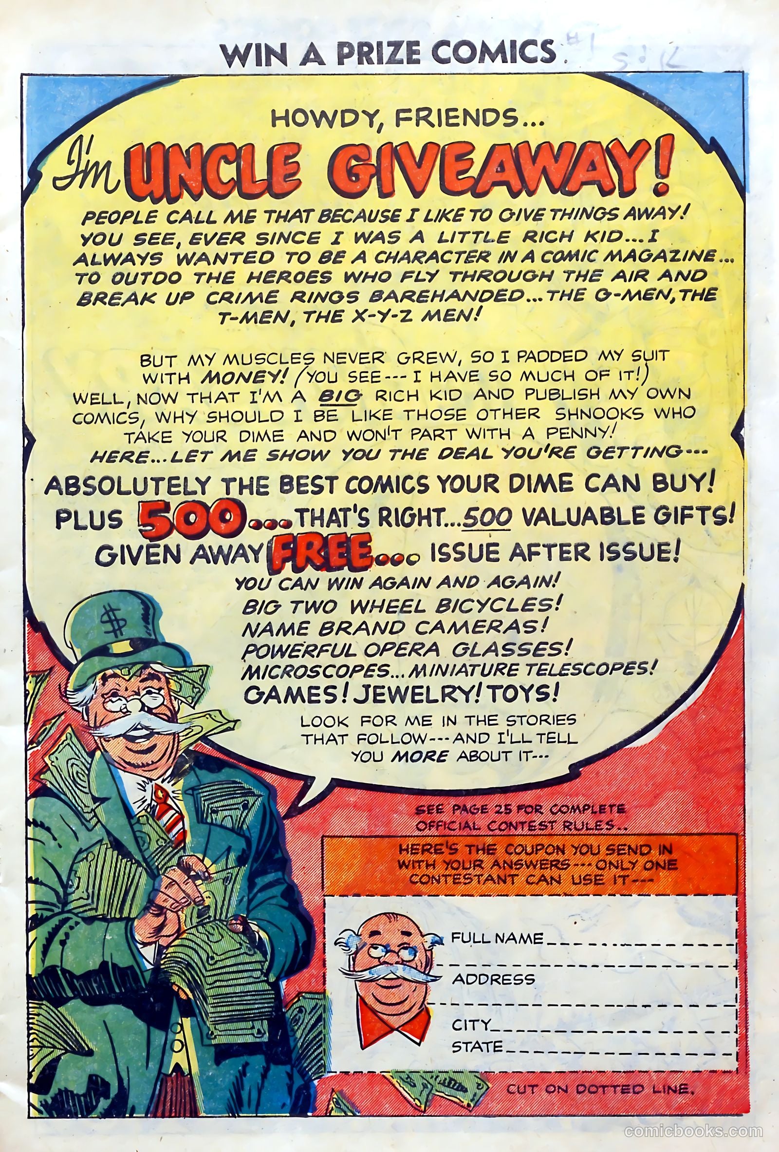 Win a Prize Comics #1 (1955) — page 3 of 36