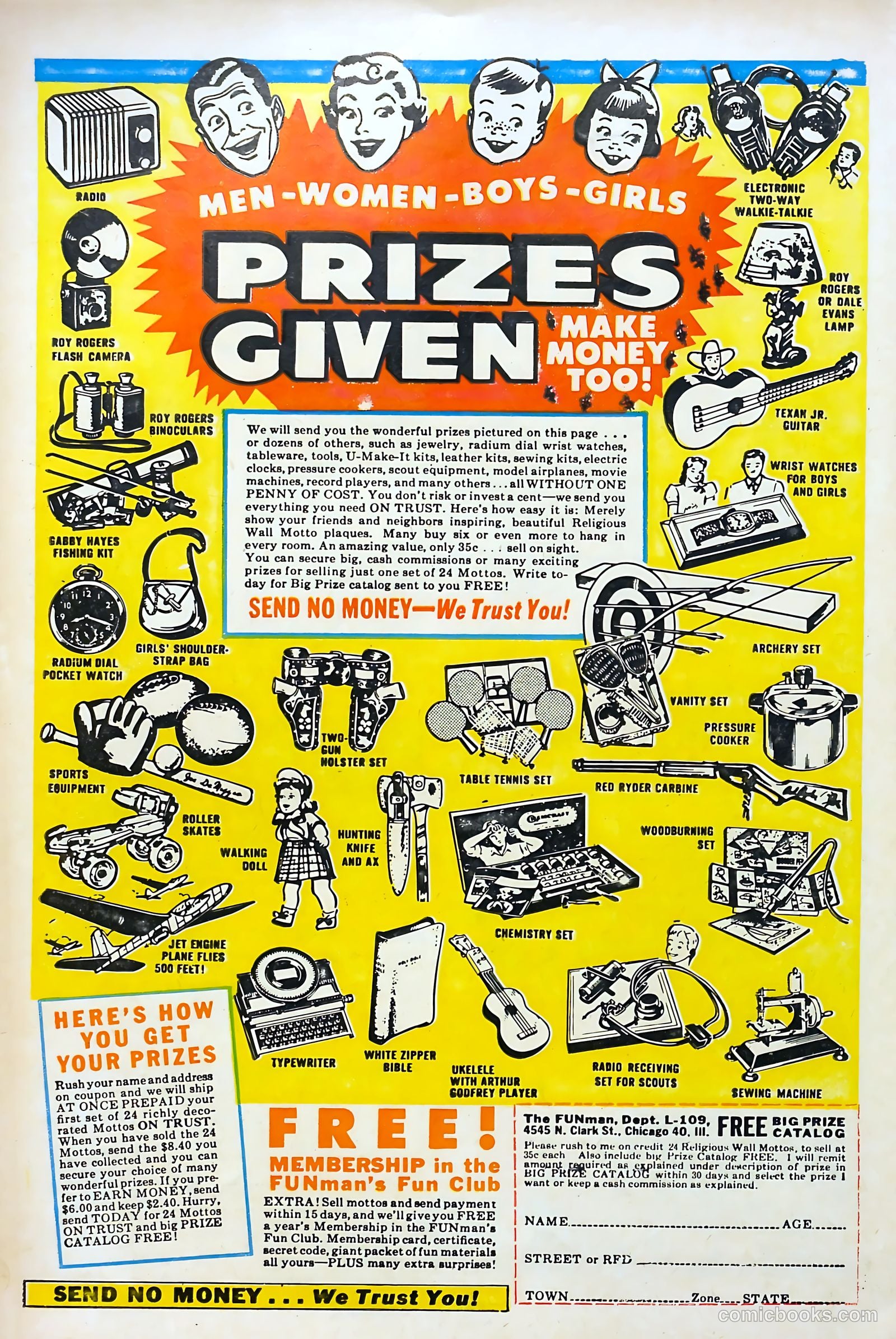 Win a Prize Comics #1 (1955) — page 36 of 36