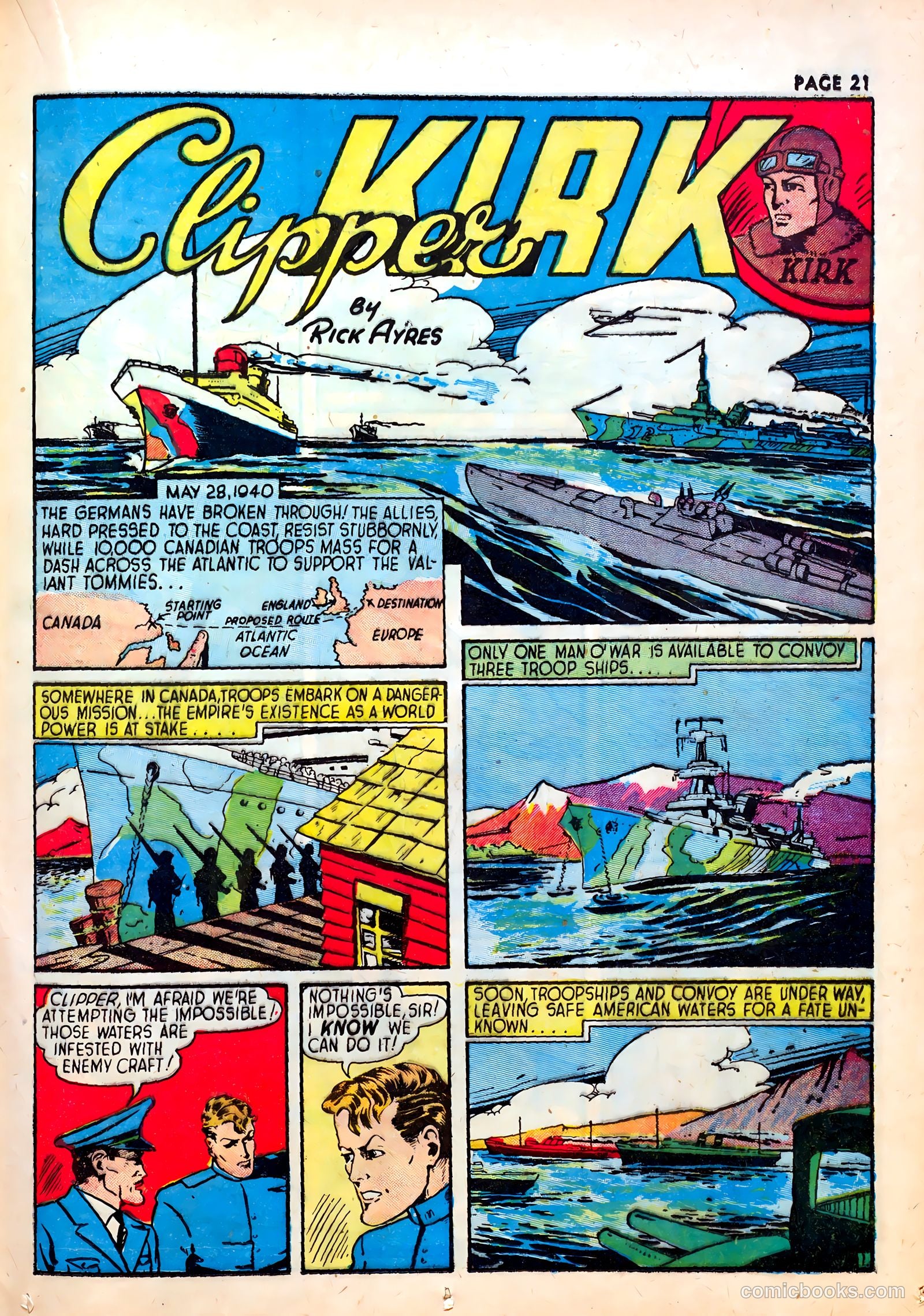 Wings Comics #1 (1940) — page 23 of 68