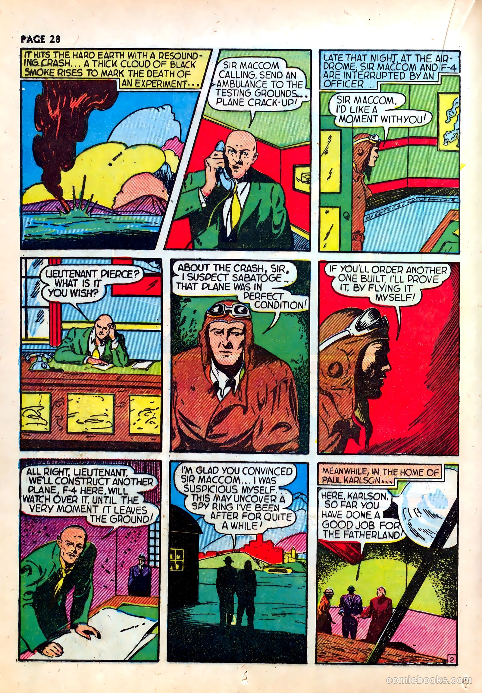 Wings Comics #1 (1940) — page 30 of 68