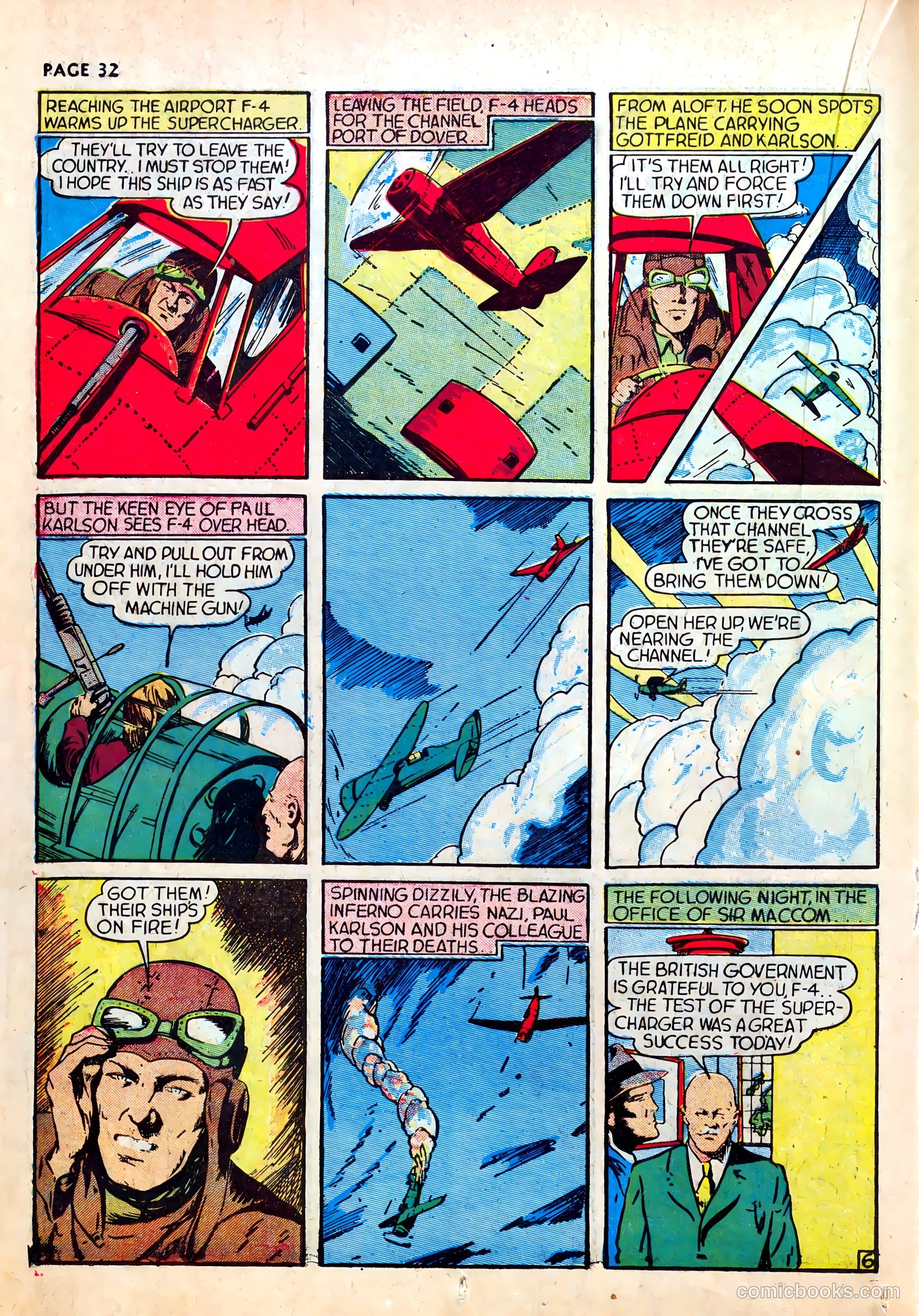 Wings Comics #1 (1940) — page 34 of 68