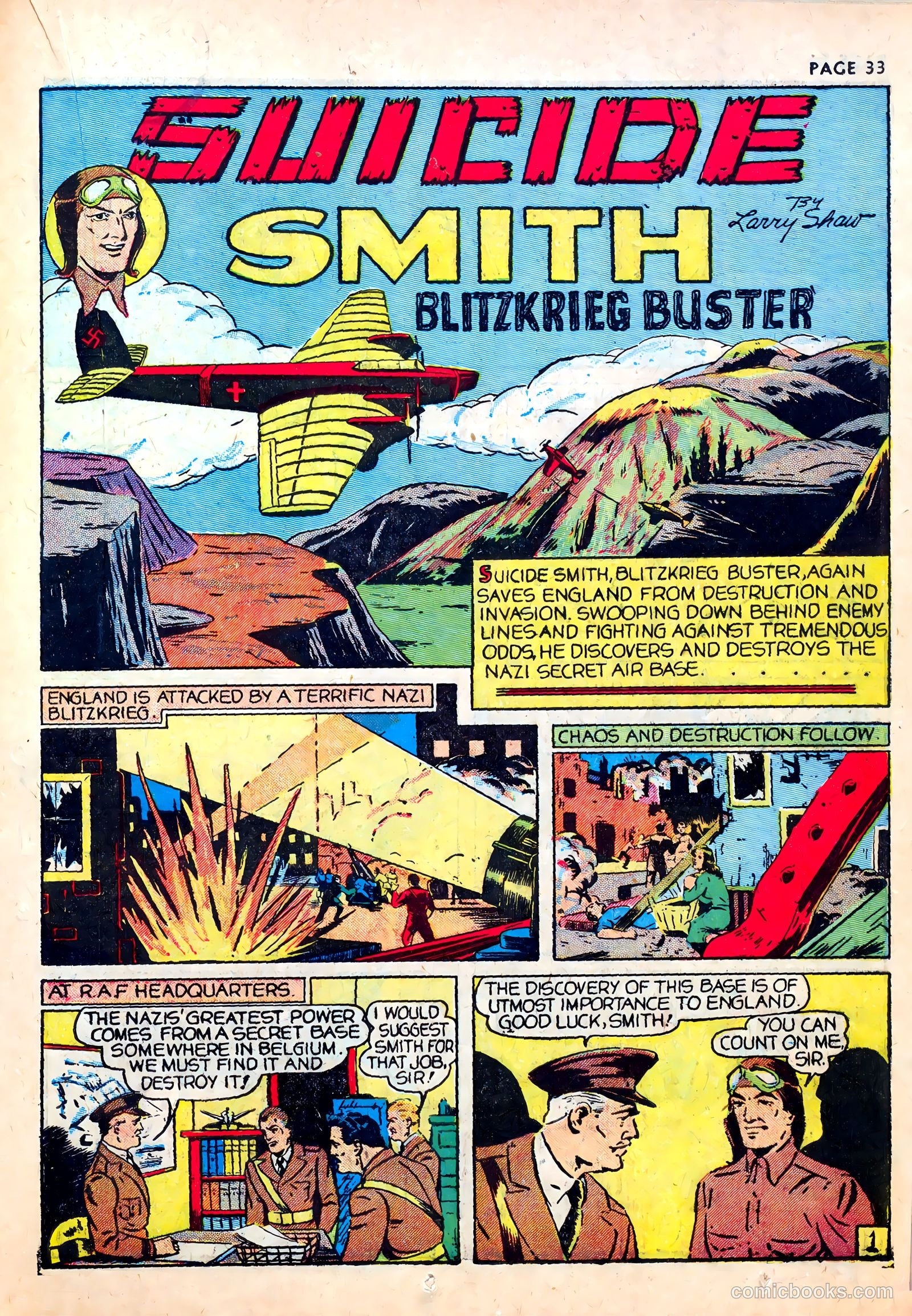Wings Comics #1 (1940) — page 35 of 68