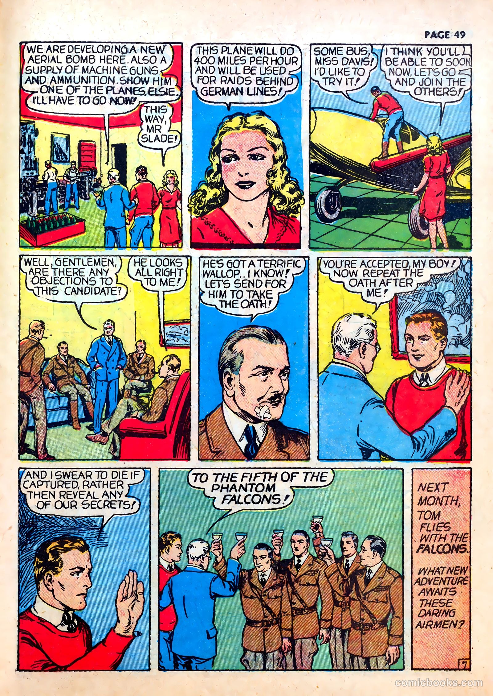 Wings Comics #1 (1940) — page 51 of 68
