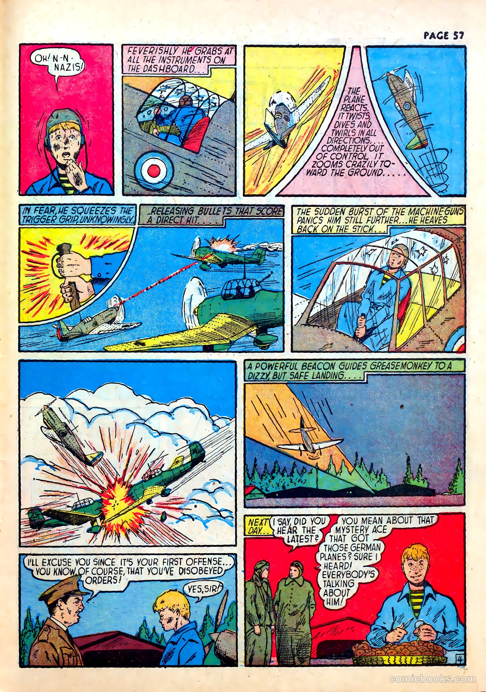 Wings Comics #1 (1940) — page 59 of 68
