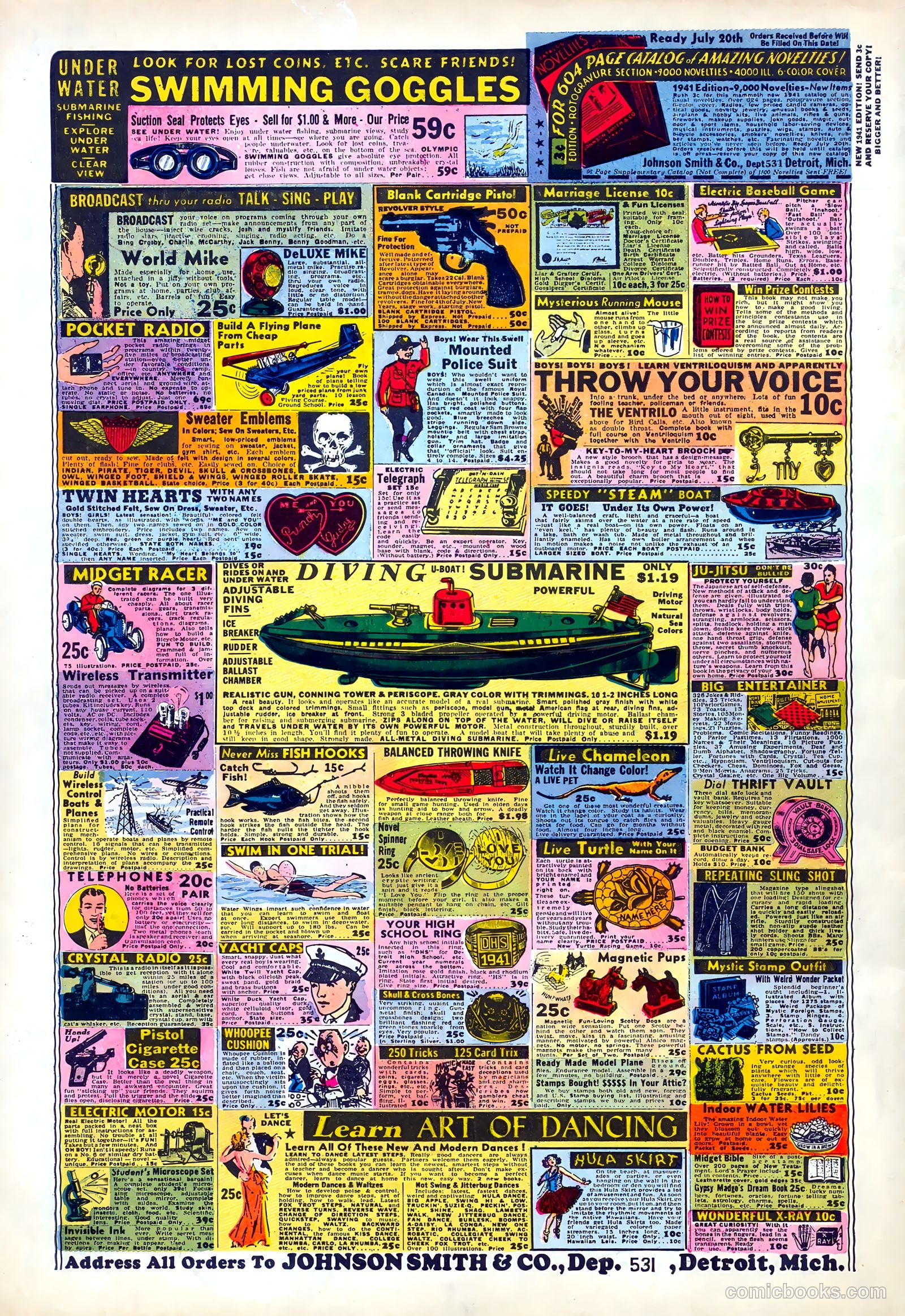 Wings Comics #1 (1940) — page 68 of 68