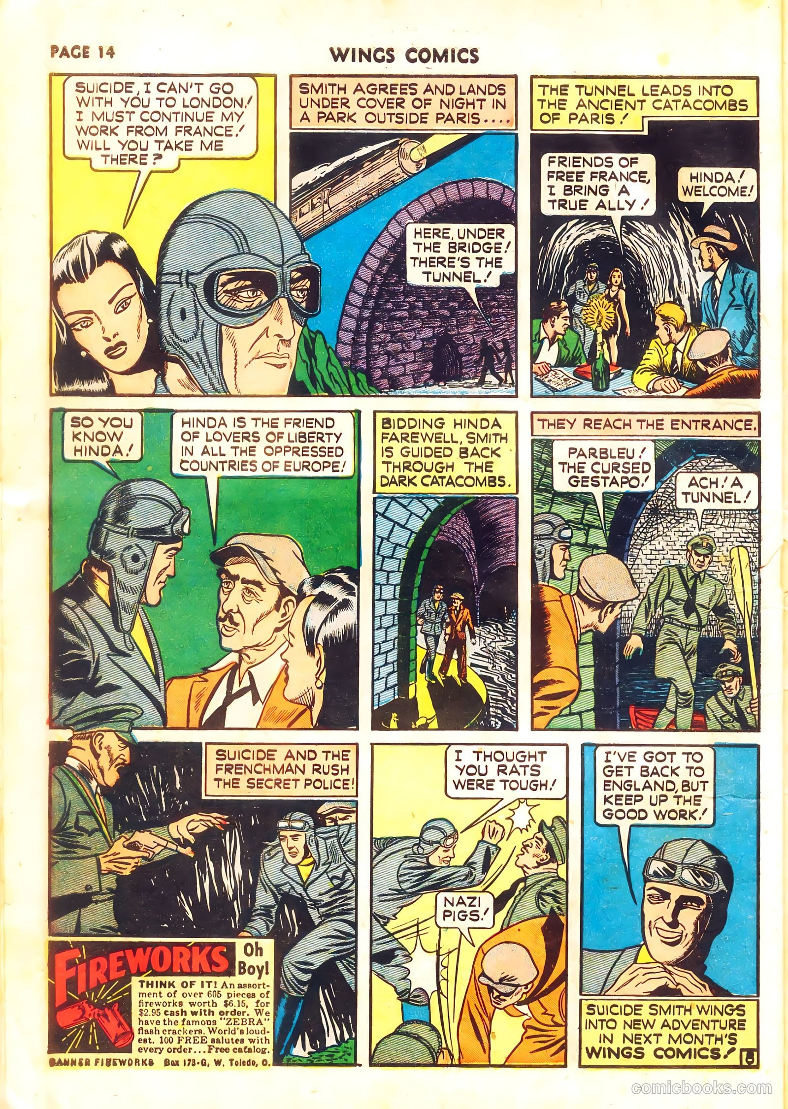 Wings Comics #11 (1941) — page 16 of 68