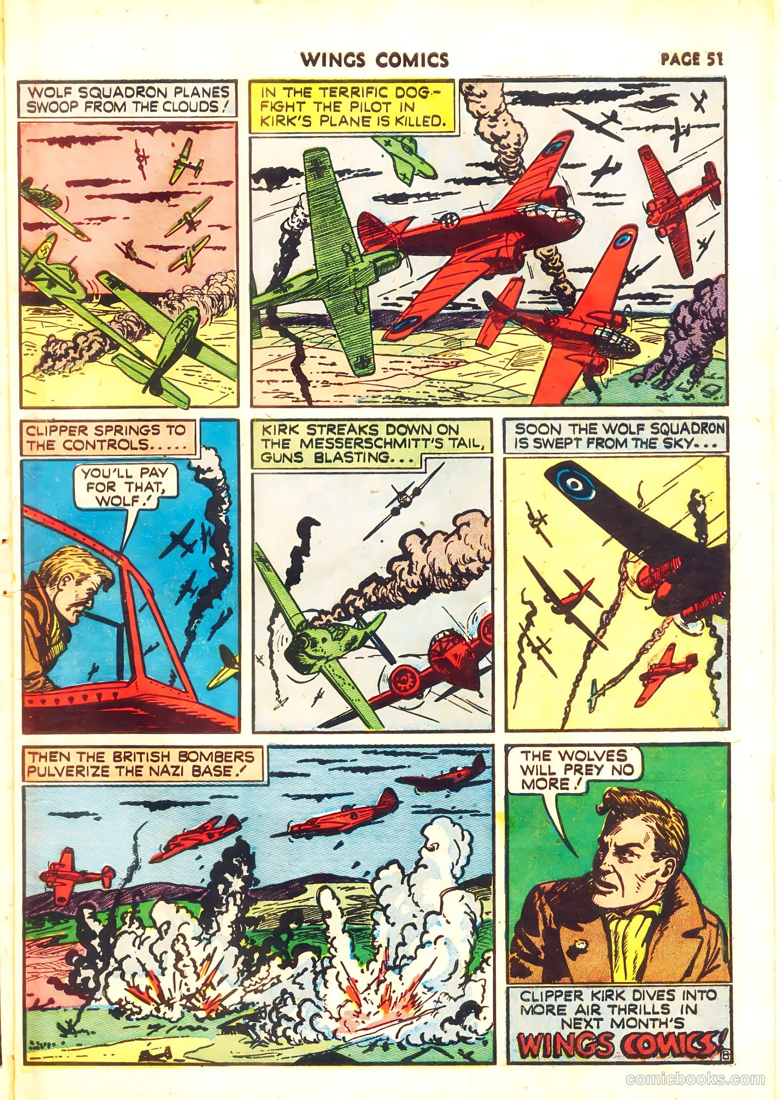Wings Comics #11 (1941) — page 53 of 68
