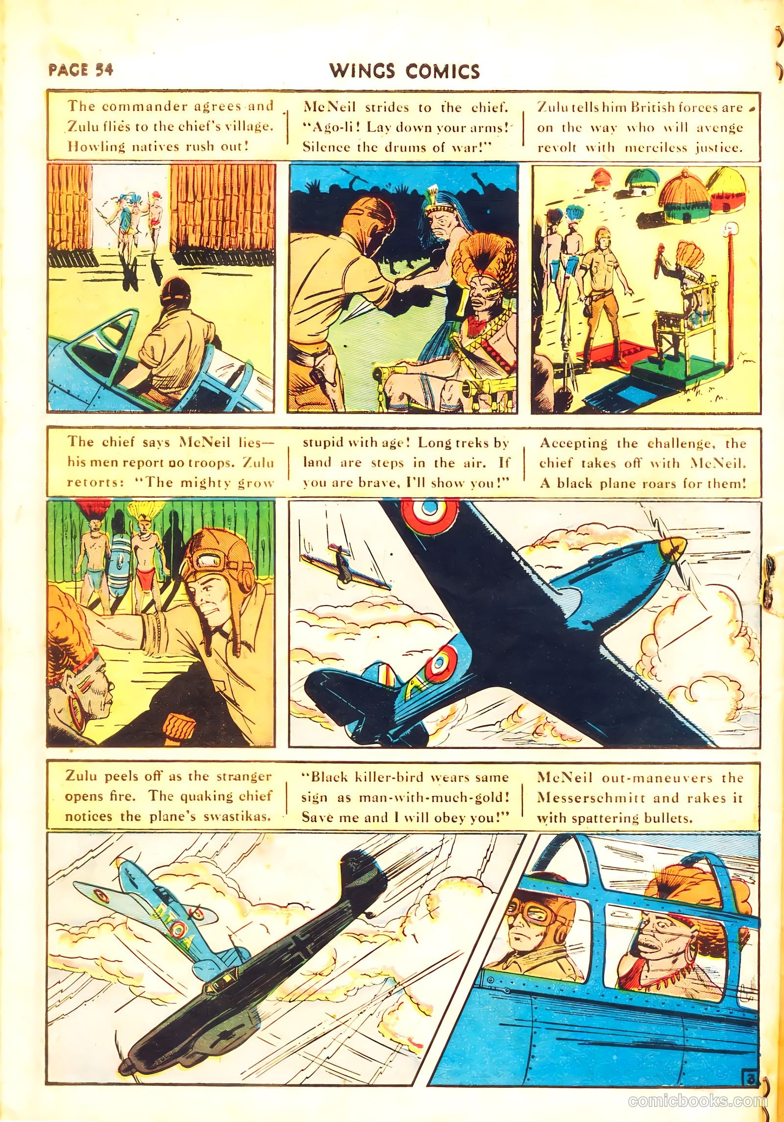 Wings Comics #11 (1941) — page 56 of 68