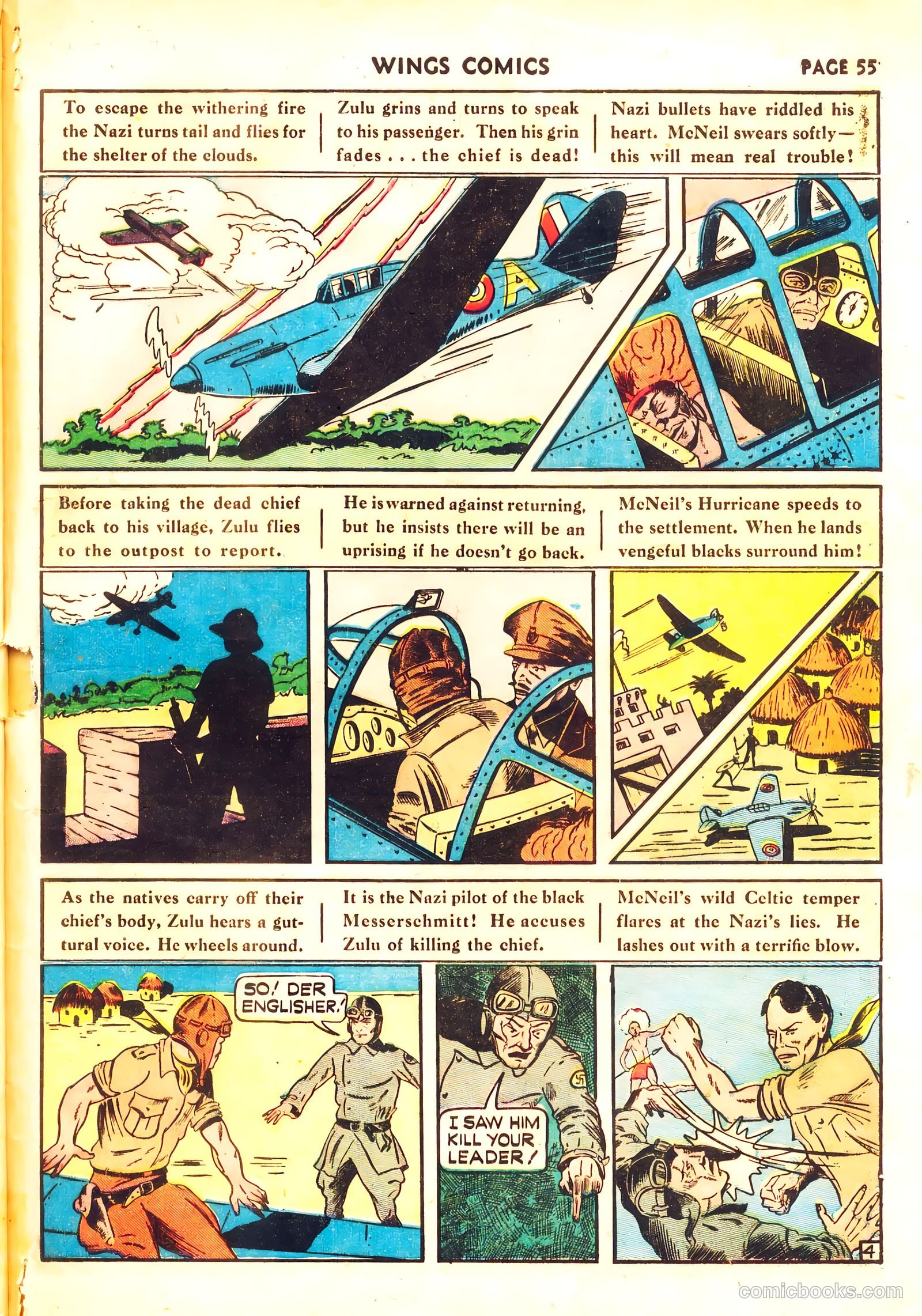 Wings Comics #11 (1941) — page 57 of 68